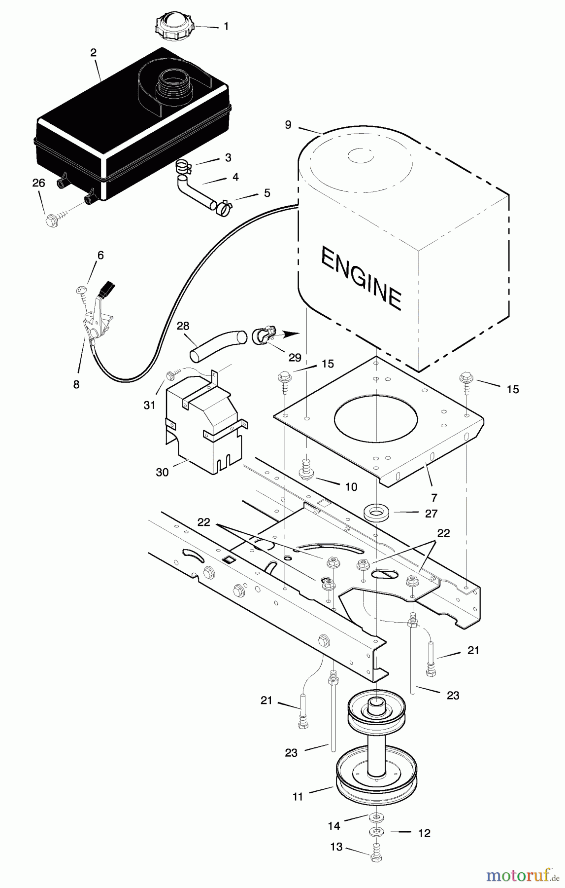  Murray Rasen- und Gartentraktoren 42500x30A - Murray 42