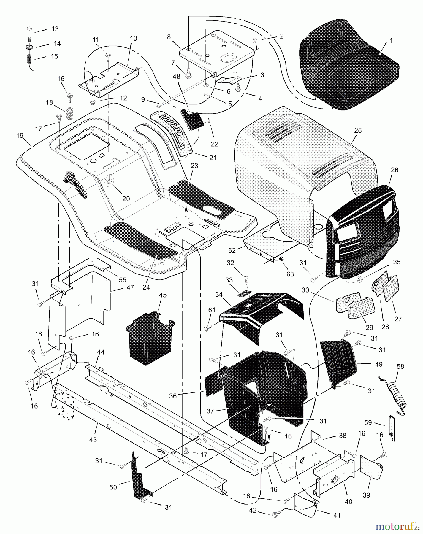  Murray Rasen- und Gartentraktoren 42516x92A - B&S/Murray 42