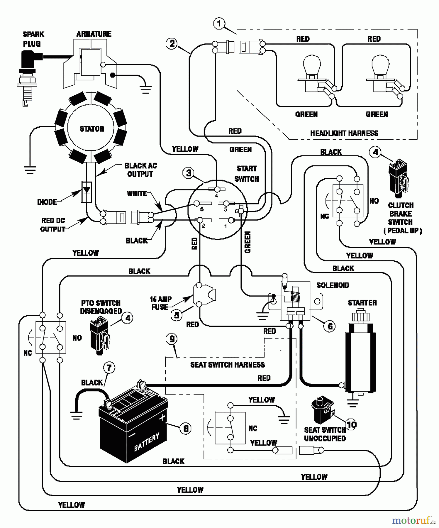  Murray Rasen- und Gartentraktoren 42539x92A - B&S/Murray 42