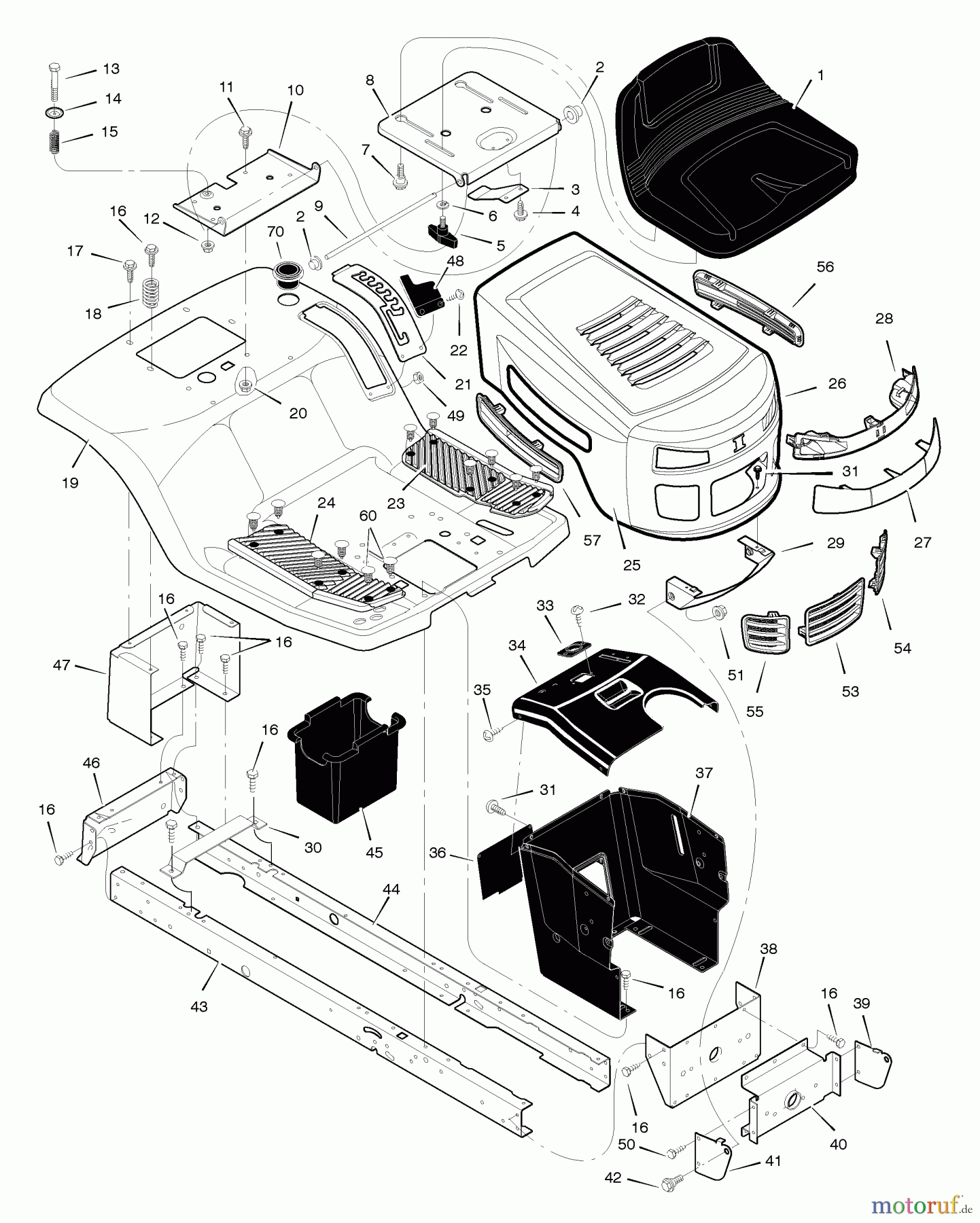  Murray Rasen- und Gartentraktoren 425600x48A - B&S/Murray 42