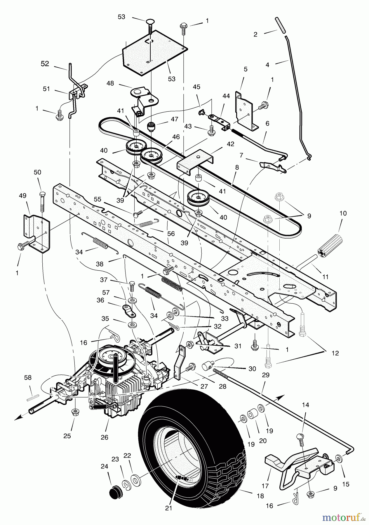  Murray Rasen- und Gartentraktoren 425604x99A - B&S/Murray 42