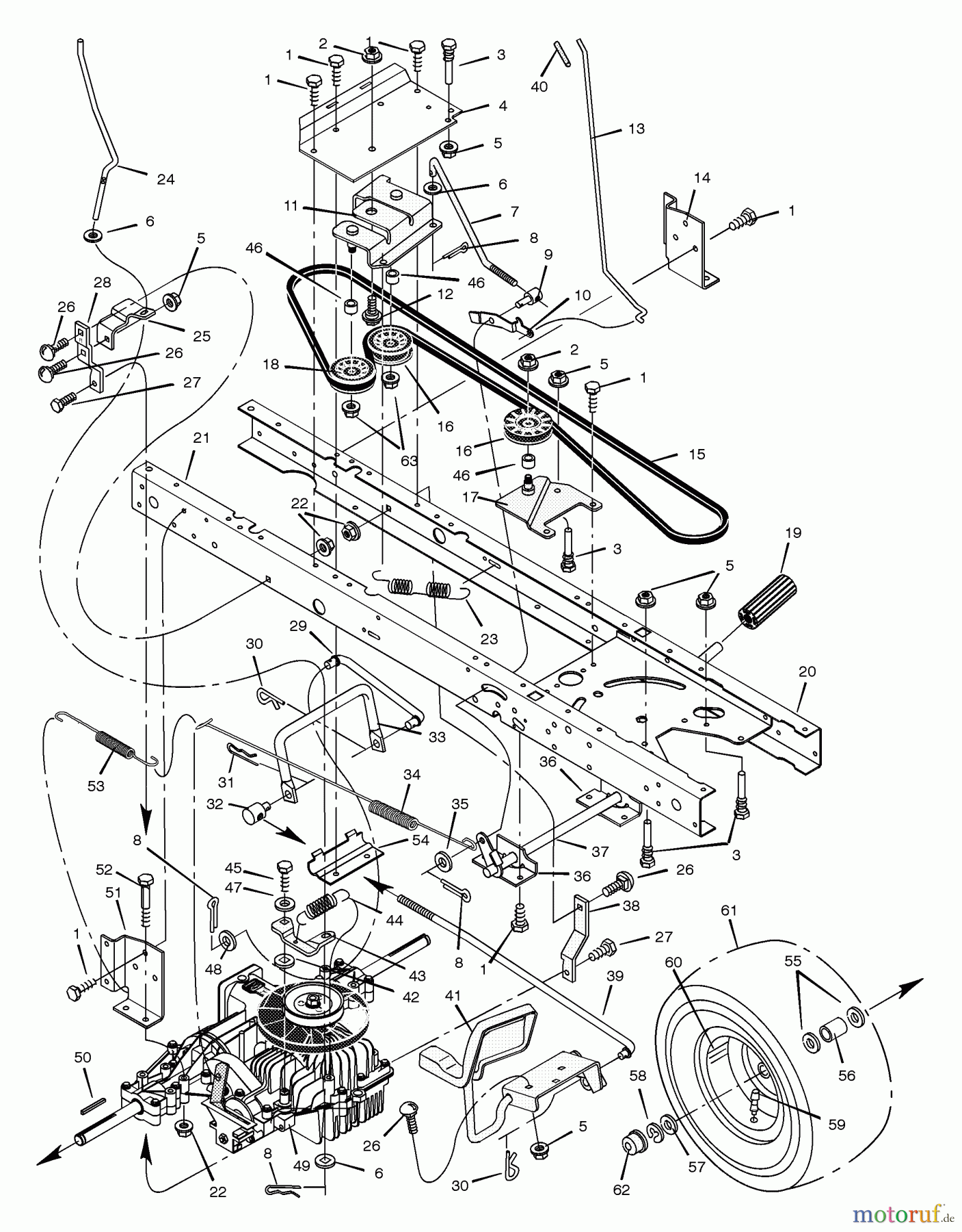  Murray Rasen- und Gartentraktoren 425611x99A - B&S/Murray 42