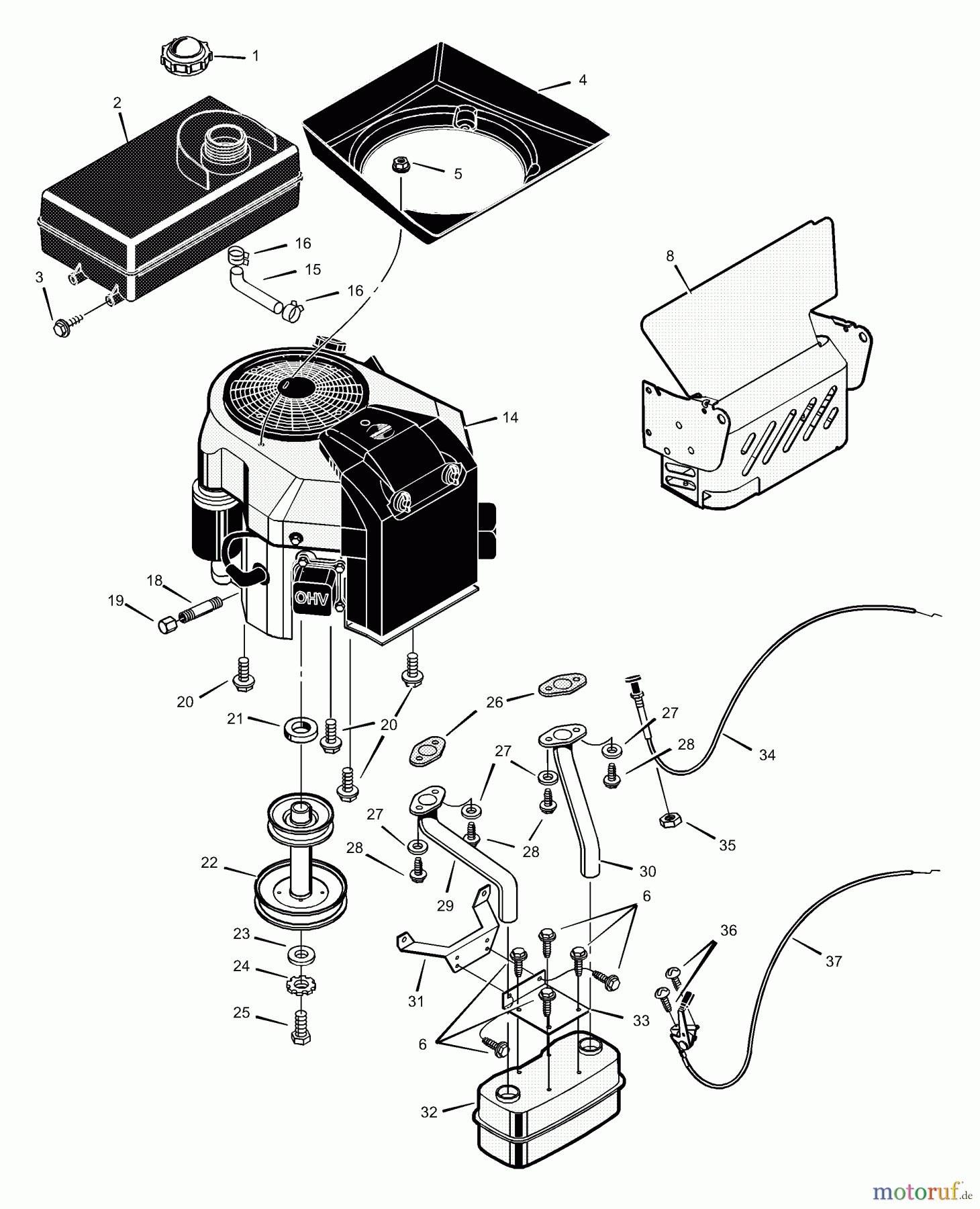Murray Rasen- und Gartentraktoren 425611x99B - B&S/Murray 42