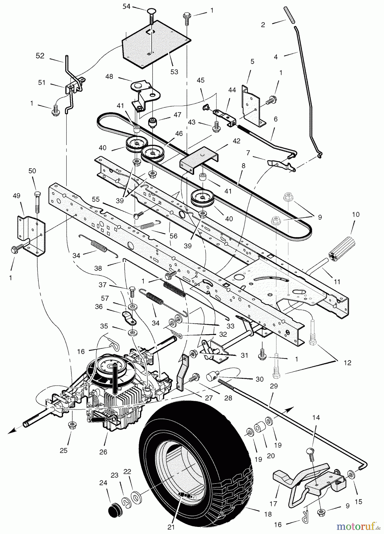  Murray Rasen- und Gartentraktoren 425615x99A - B&S/Murray 42