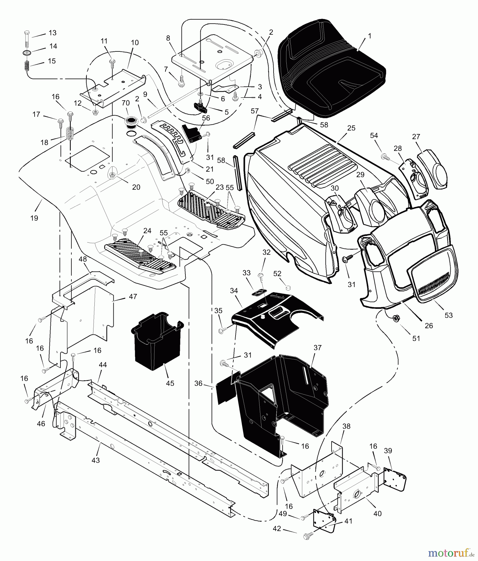 Murray Rasen- und Gartentraktoren 425618x48A - B&S/Murray 42