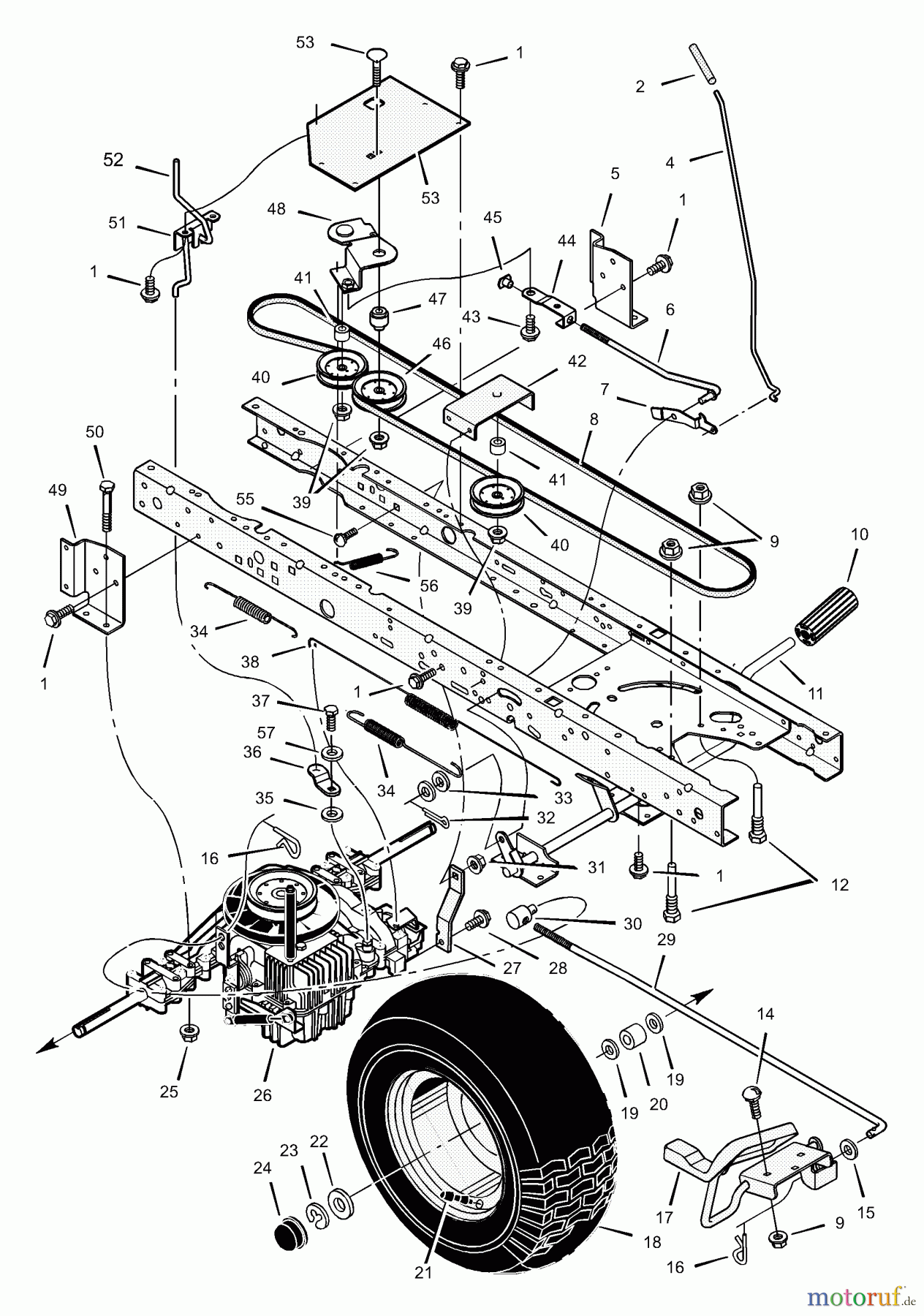  Murray Rasen- und Gartentraktoren 42576x92D - B&S/Murray 42