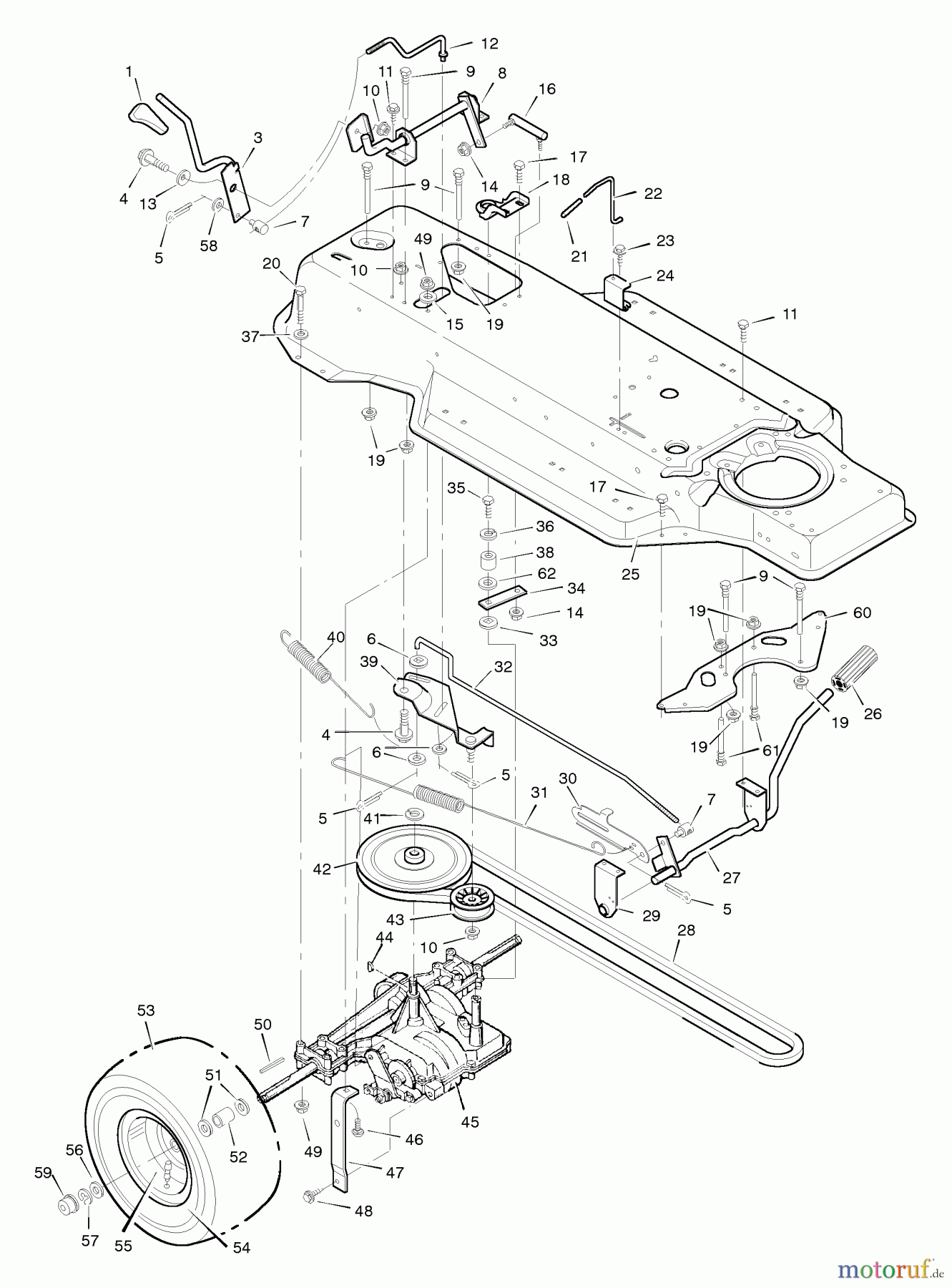  Murray Rasen- und Gartentraktoren 42819x62A - B&S/Murray 42