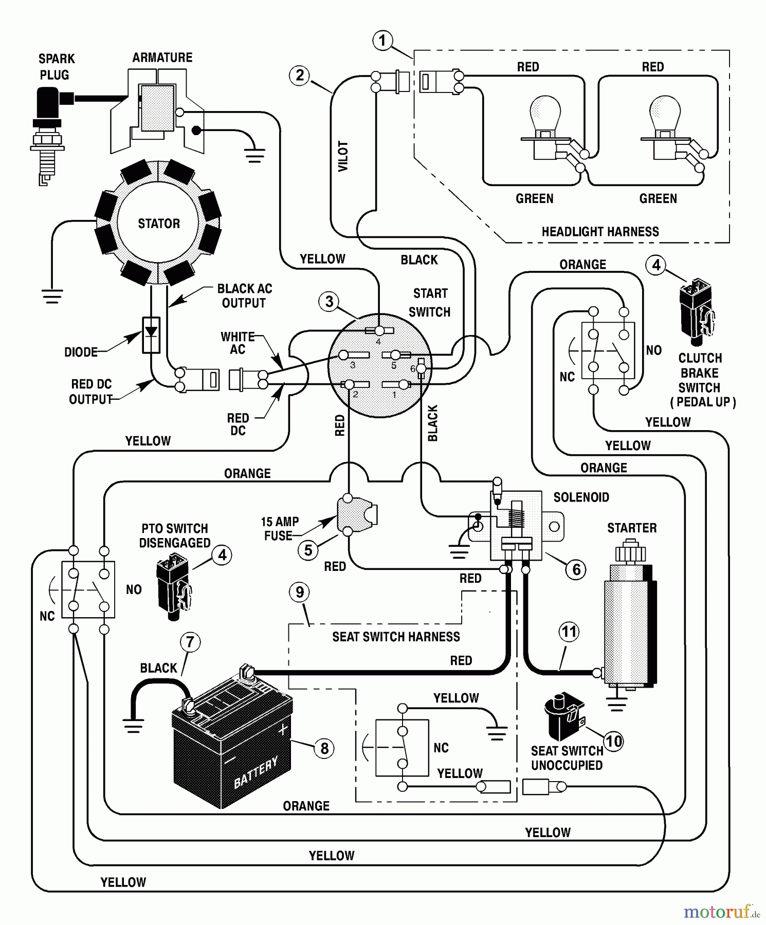  Murray Rasen- und Gartentraktoren 46501x92A - B&S/Murray 46