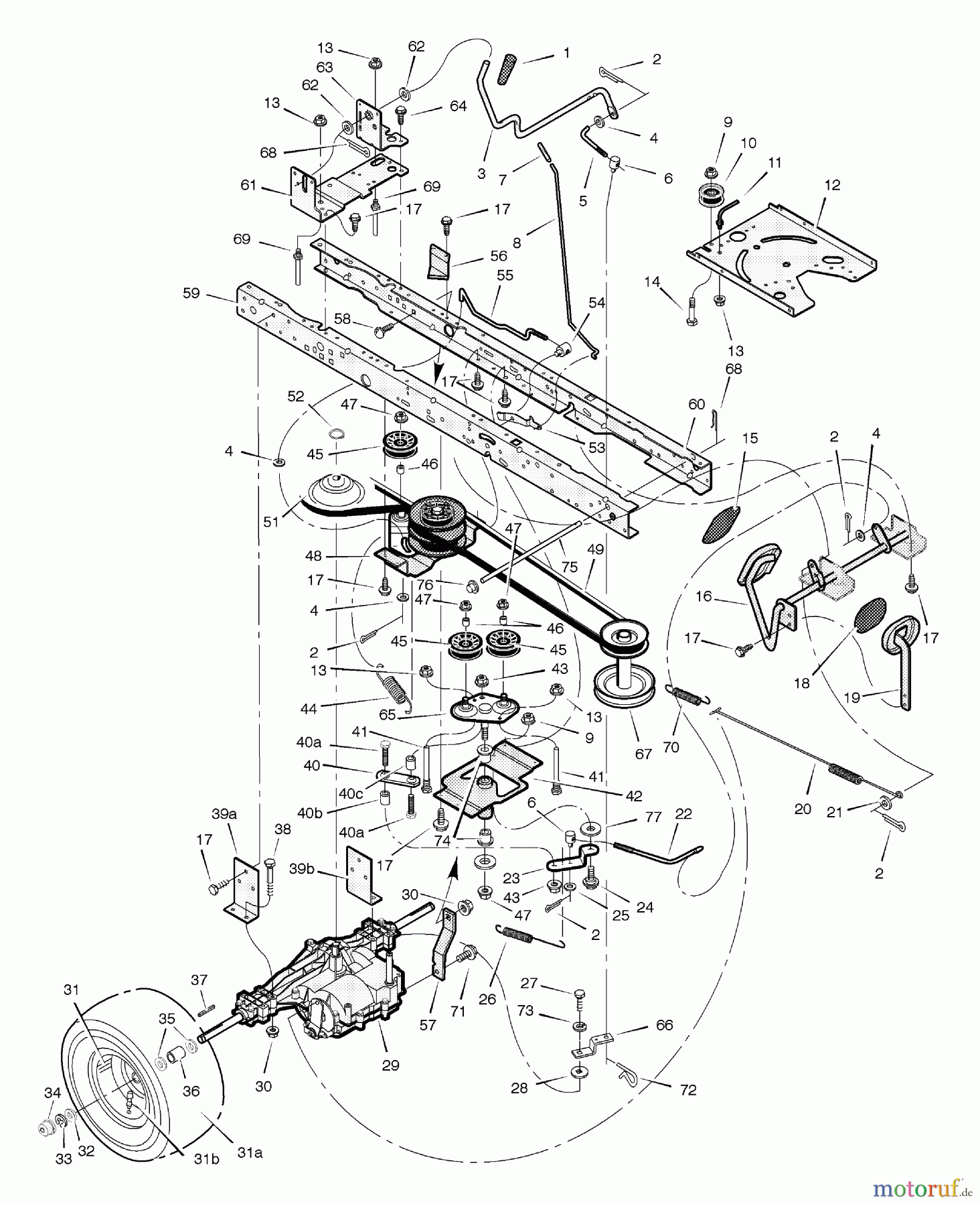  Murray Rasen- und Gartentraktoren 465306x31A - Scotts 46