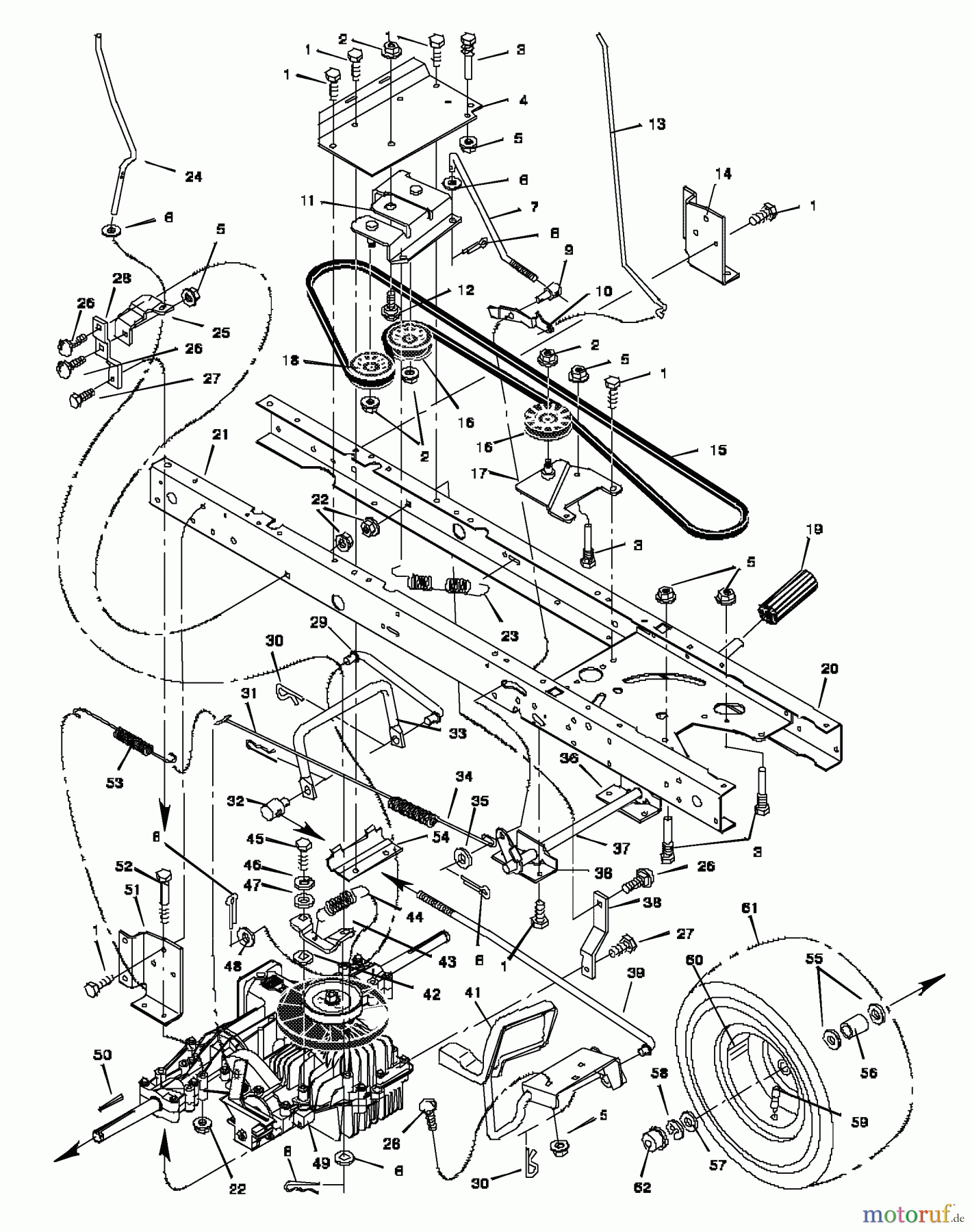  Murray Rasen- und Gartentraktoren 48560x92A - B&S/Murray 48