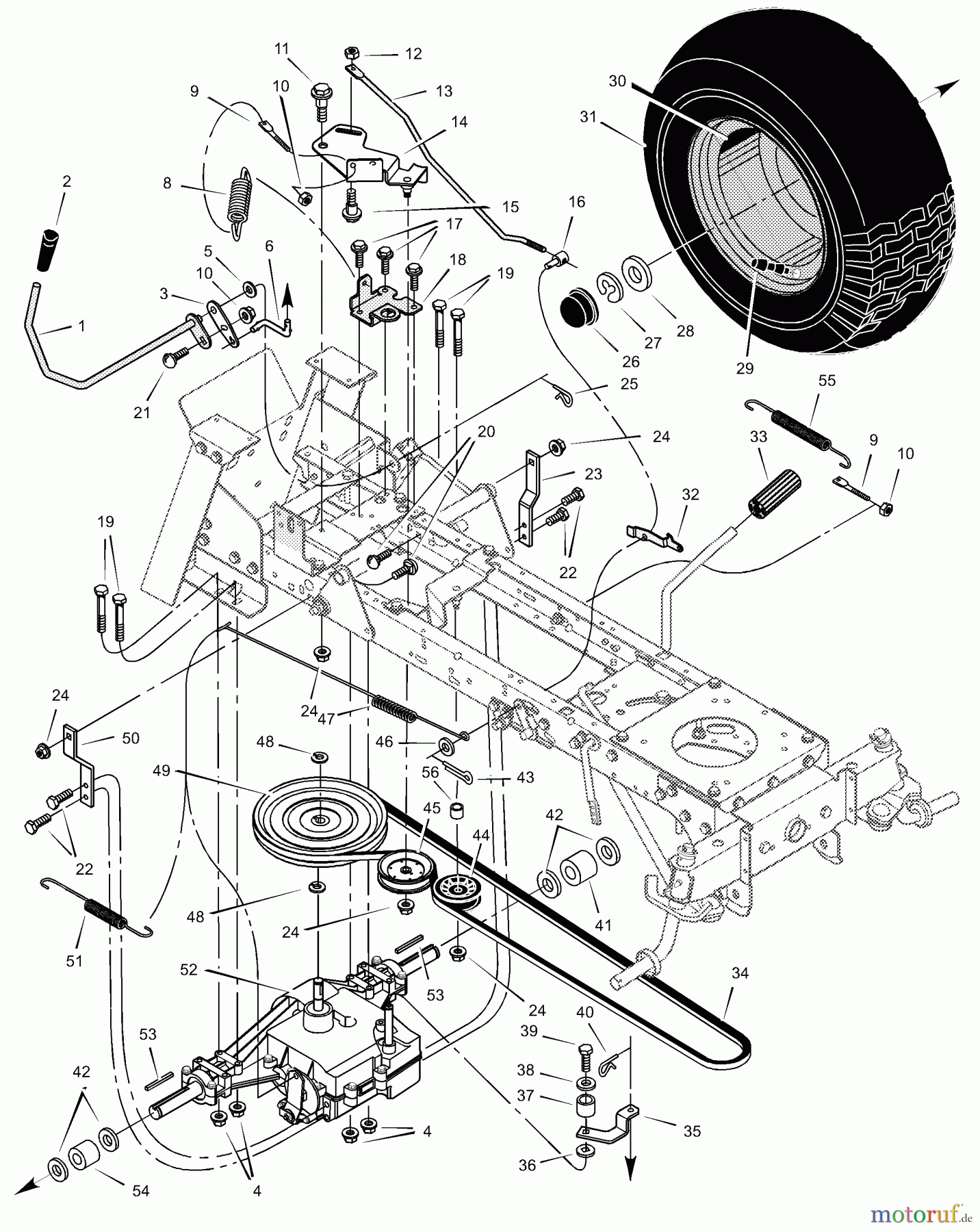  Murray Rasen- und Gartentraktoren 521000x71A - B&S/Murray 52