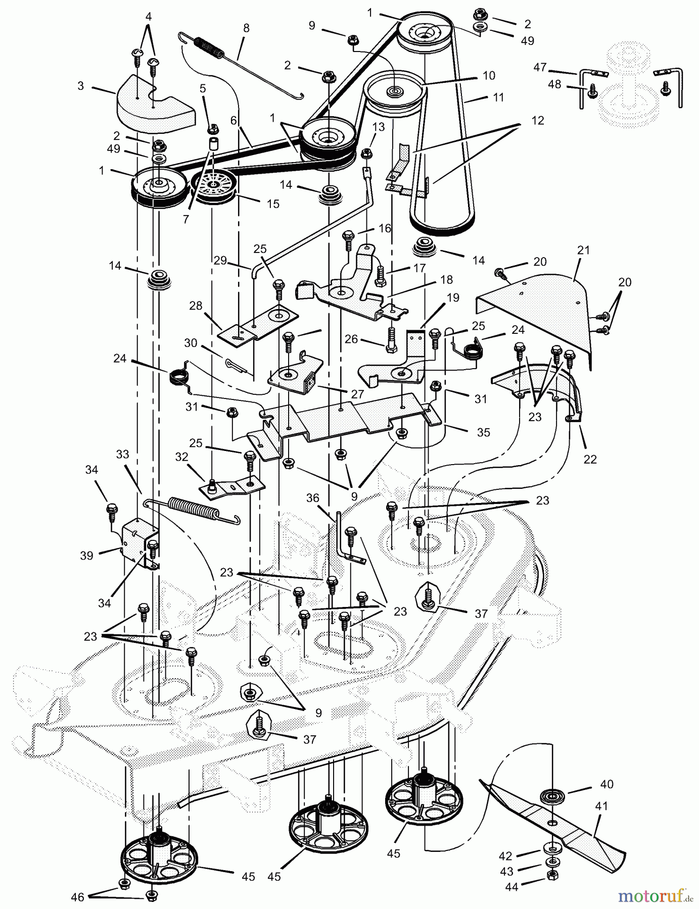 Murray Rasen- und Gartentraktoren 525607x692B - Stanley 52