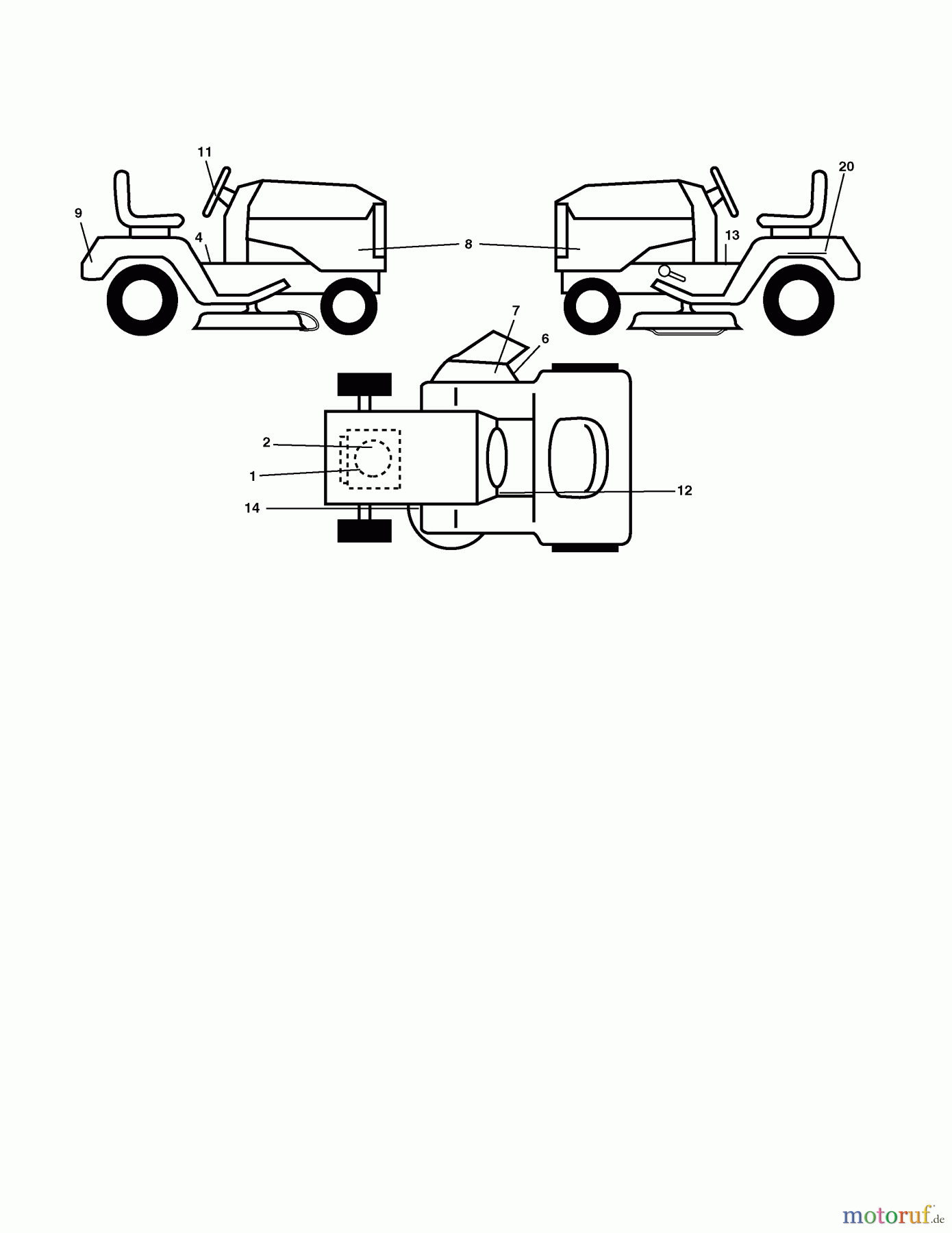 Murray Rasen- und Gartentraktoren 7800735 (96042010000) - Yard King 42