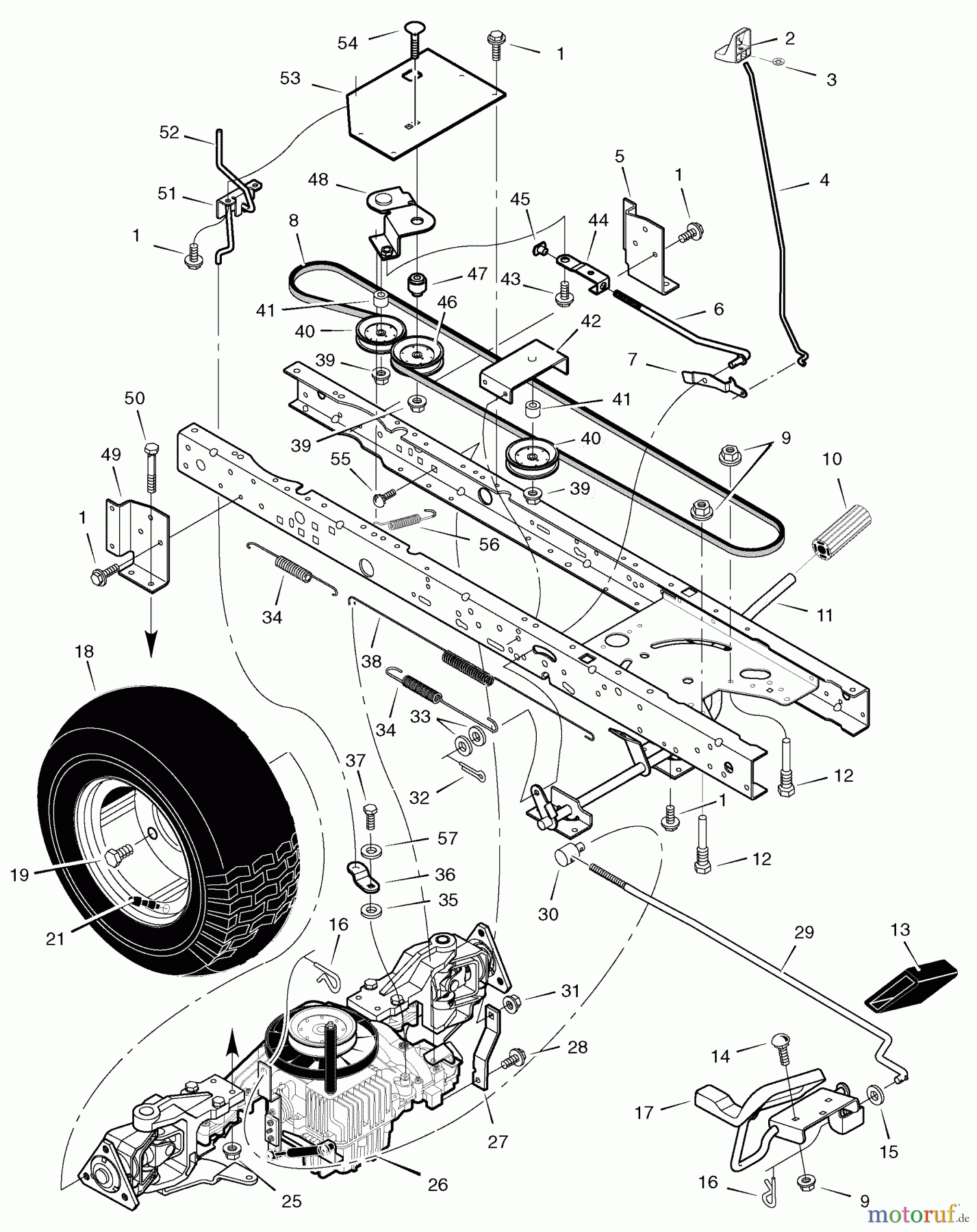  Murray Rasen- und Gartentraktoren C950-60473-0 - Craftsman 46