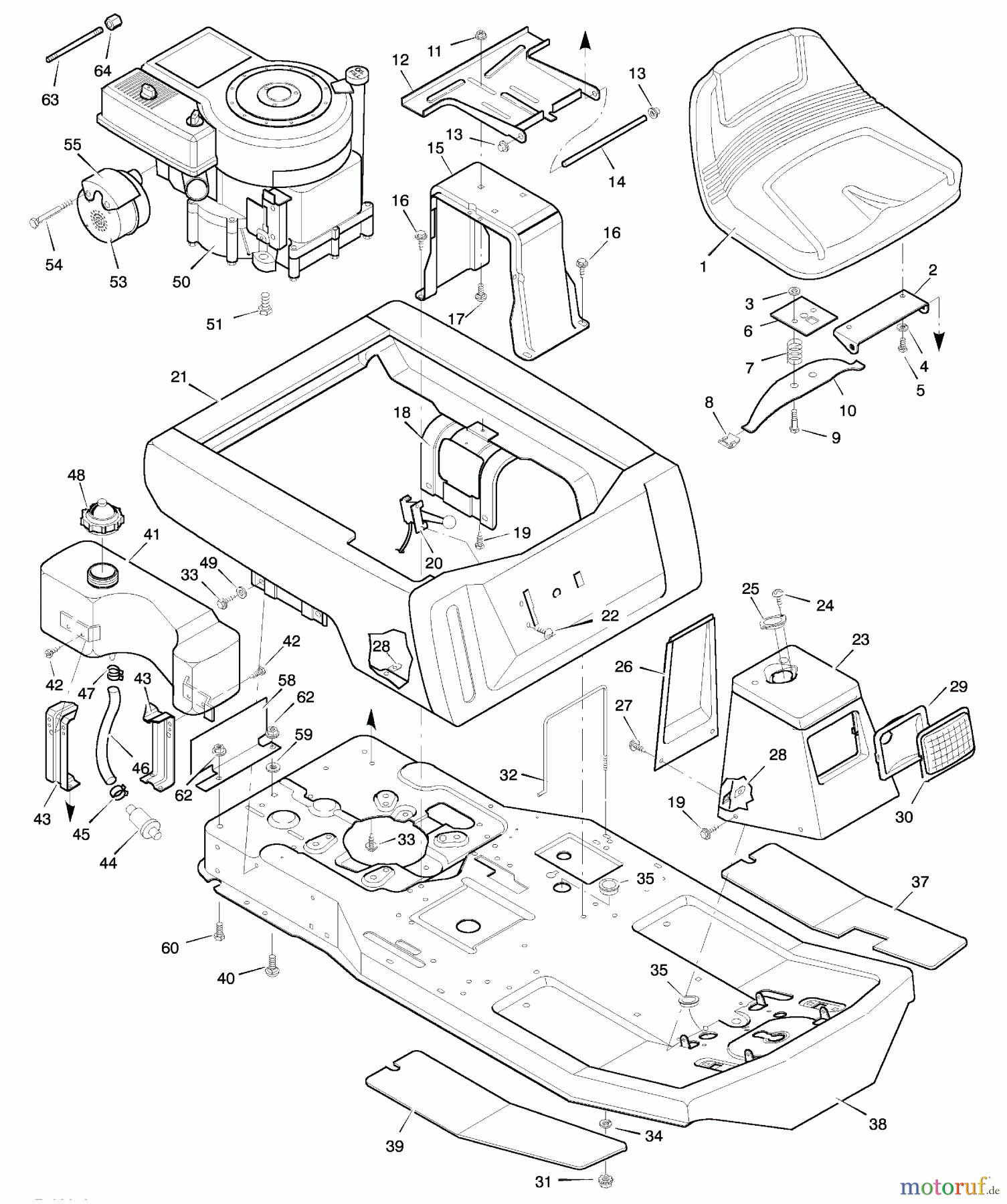  Murray Rasen- und Gartentraktoren 30577x31A - Scotts 30