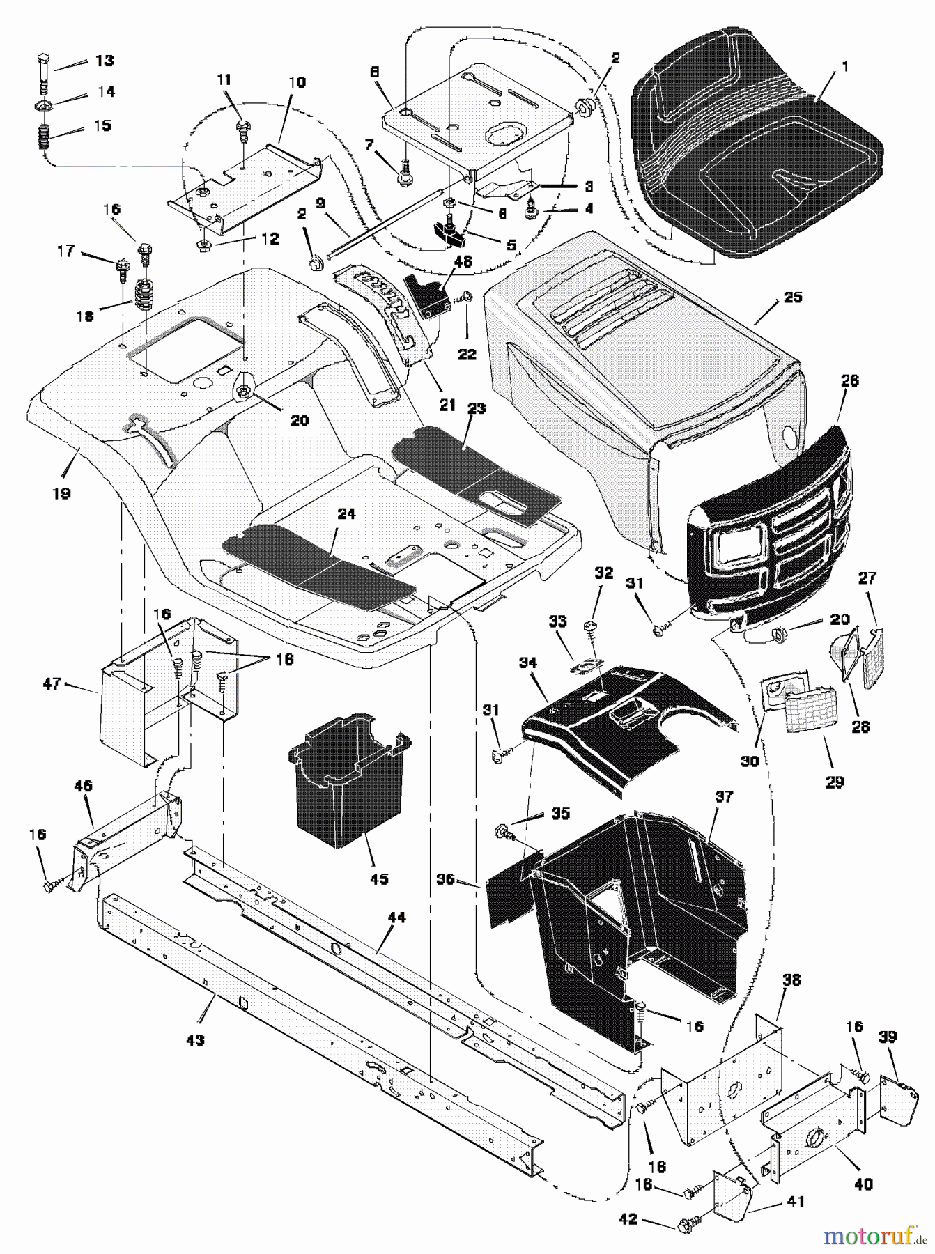  Murray Rasen- und Gartentraktoren 38500x92B - B&S/Murray 38