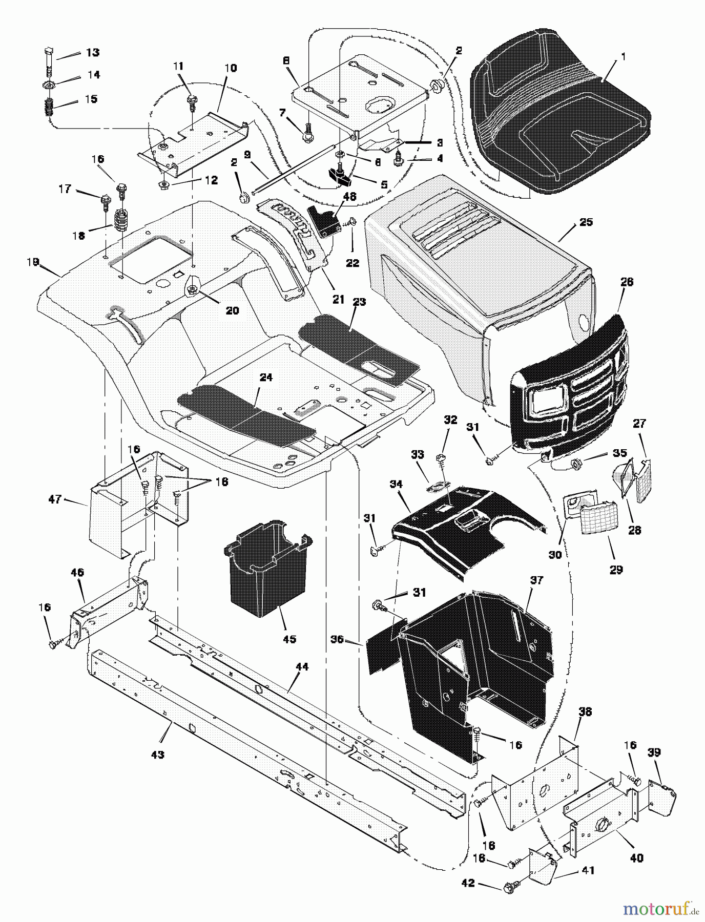 Murray Rasen- und Gartentraktoren 38500x83A - B&S/Murray 38