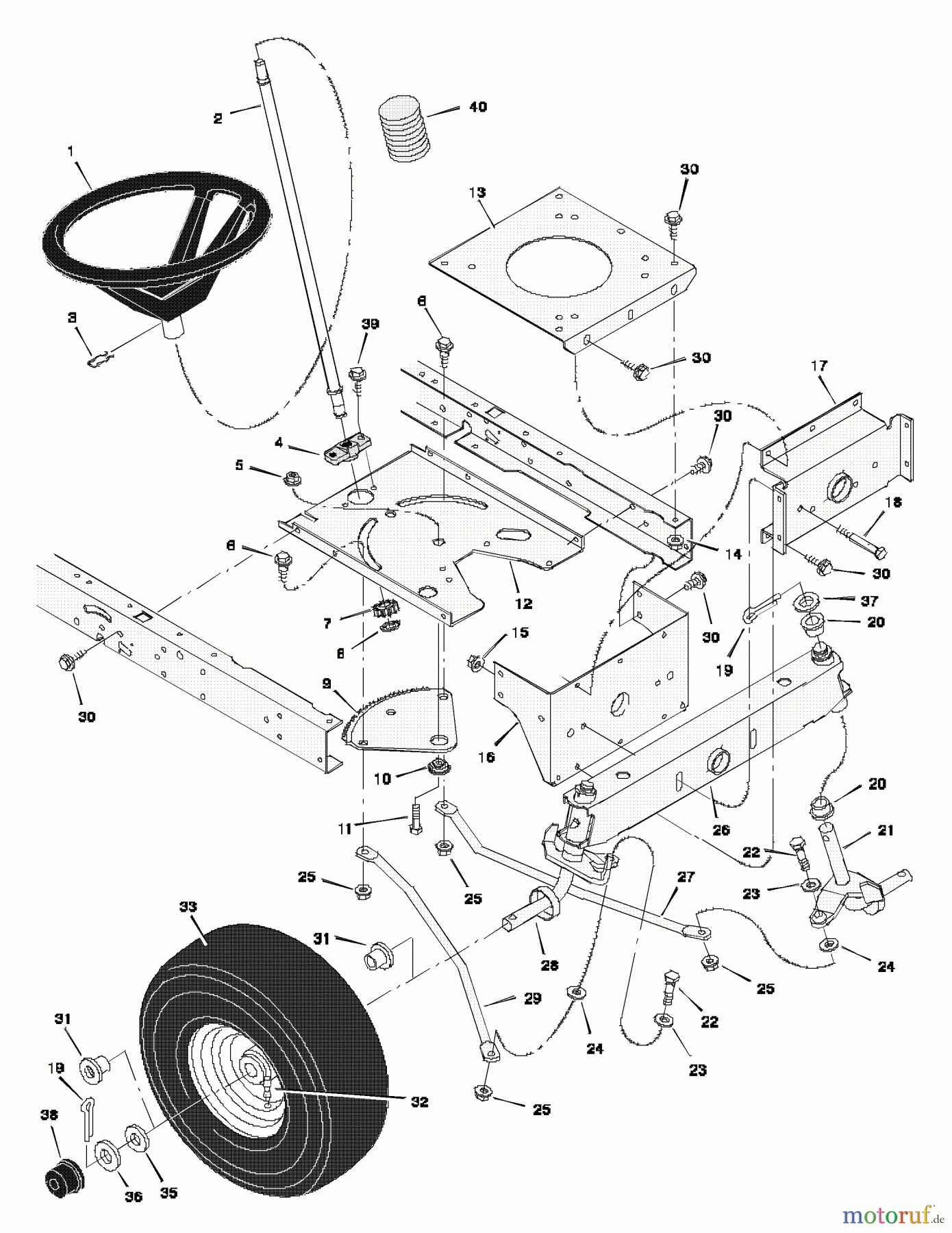 Murray Rasen- und Gartentraktoren 38500x83A - B&S/Murray 38