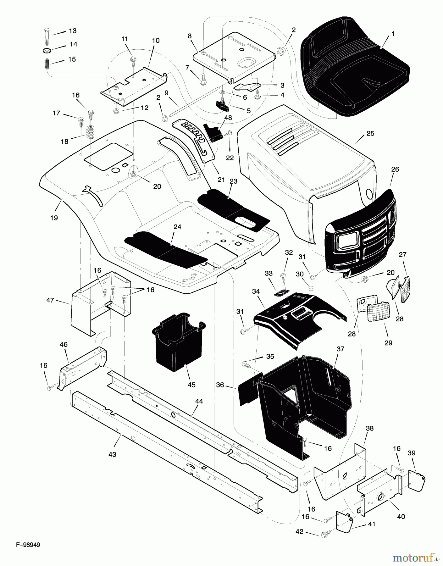 Murray Rasen- und Gartentraktoren 38515x92B - B&S/Murray 38