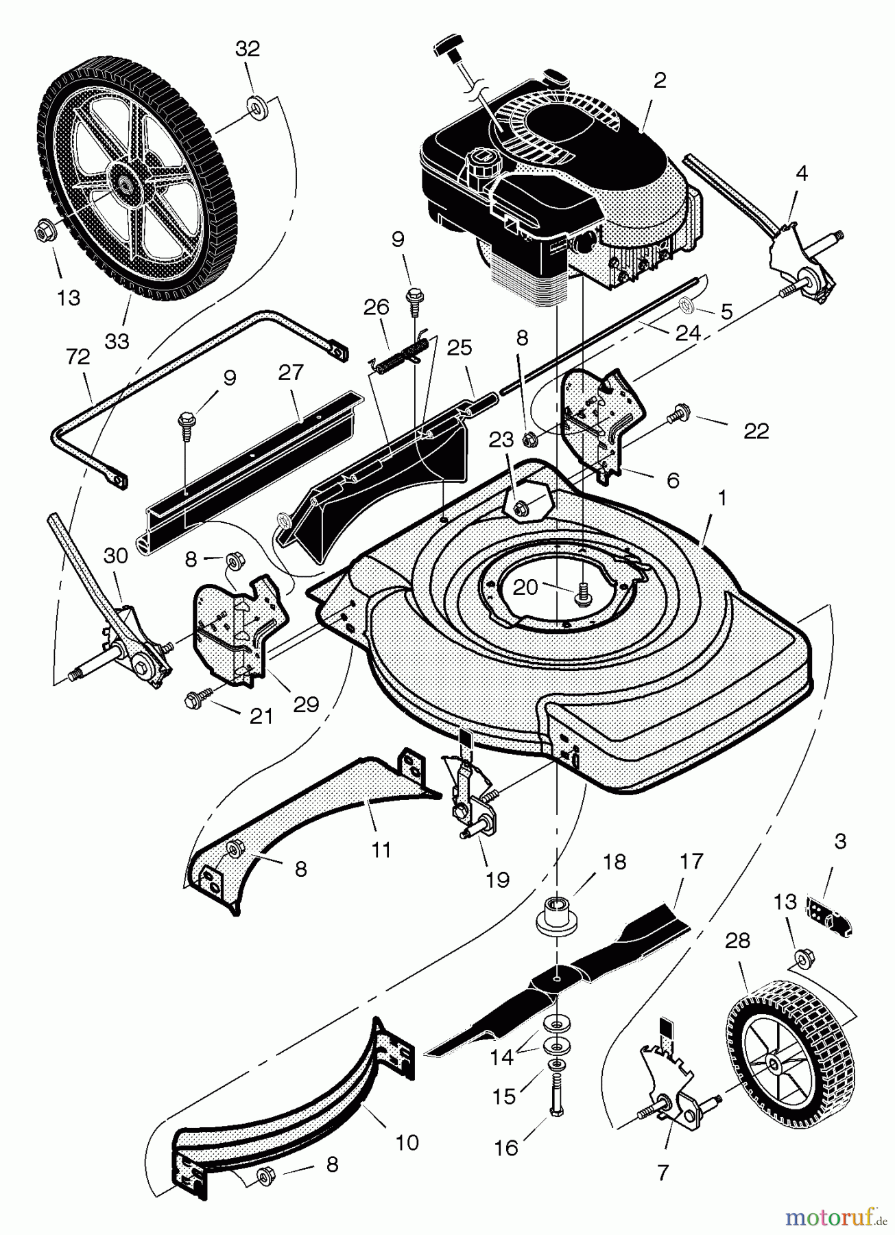  Murray Rasenmäher 223210x31B - Scotts 22