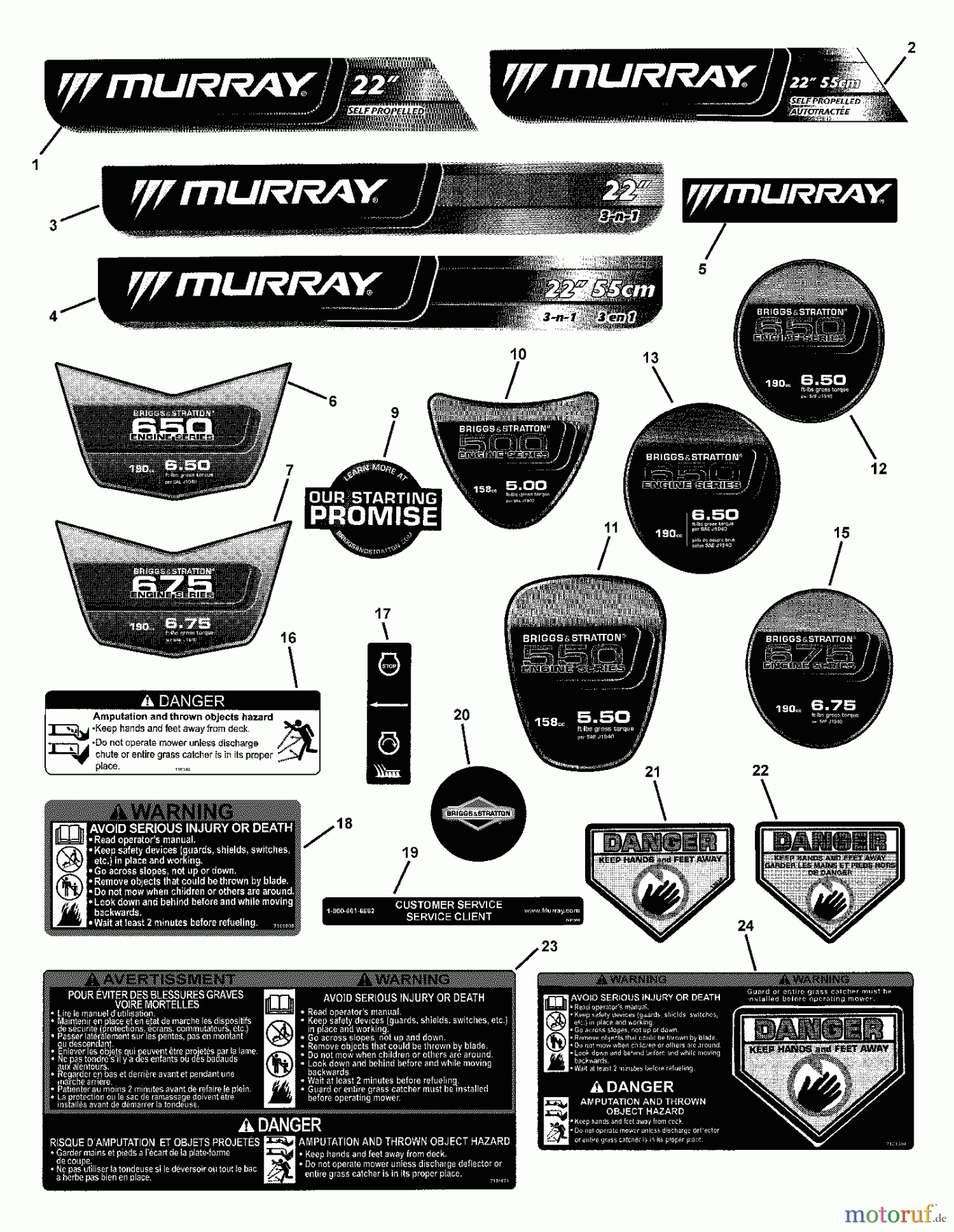  Murray Rasenmäher MD2250 (7800201) - Murray 22