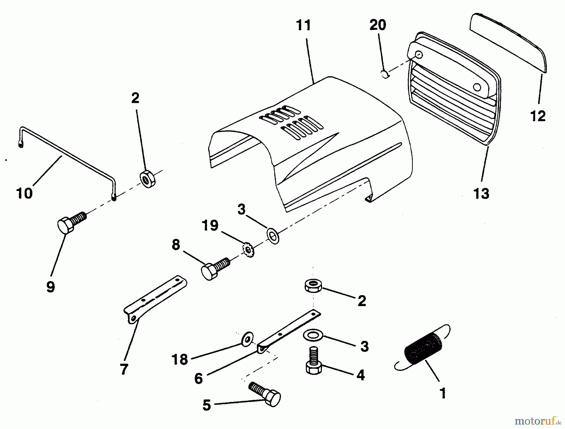  Poulan / Weed Eater Rasen und Gartentraktoren PP1036SA - Poulan Pro Lawn Tractor HOOD