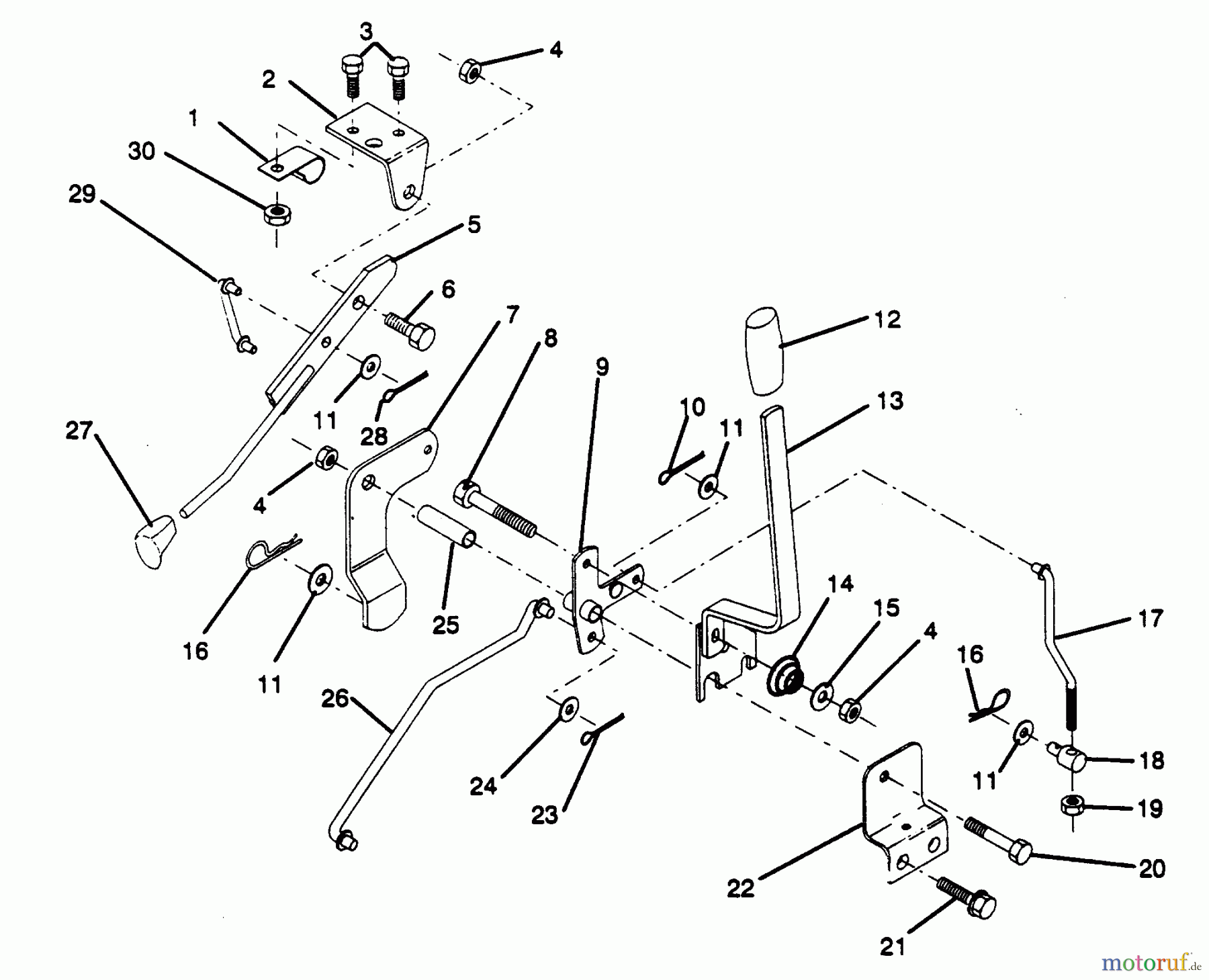  Poulan / Weed Eater Rasen und Gartentraktoren PP1236 - Poulan Pro Lawn Tractor MOWER LIFT LEVER