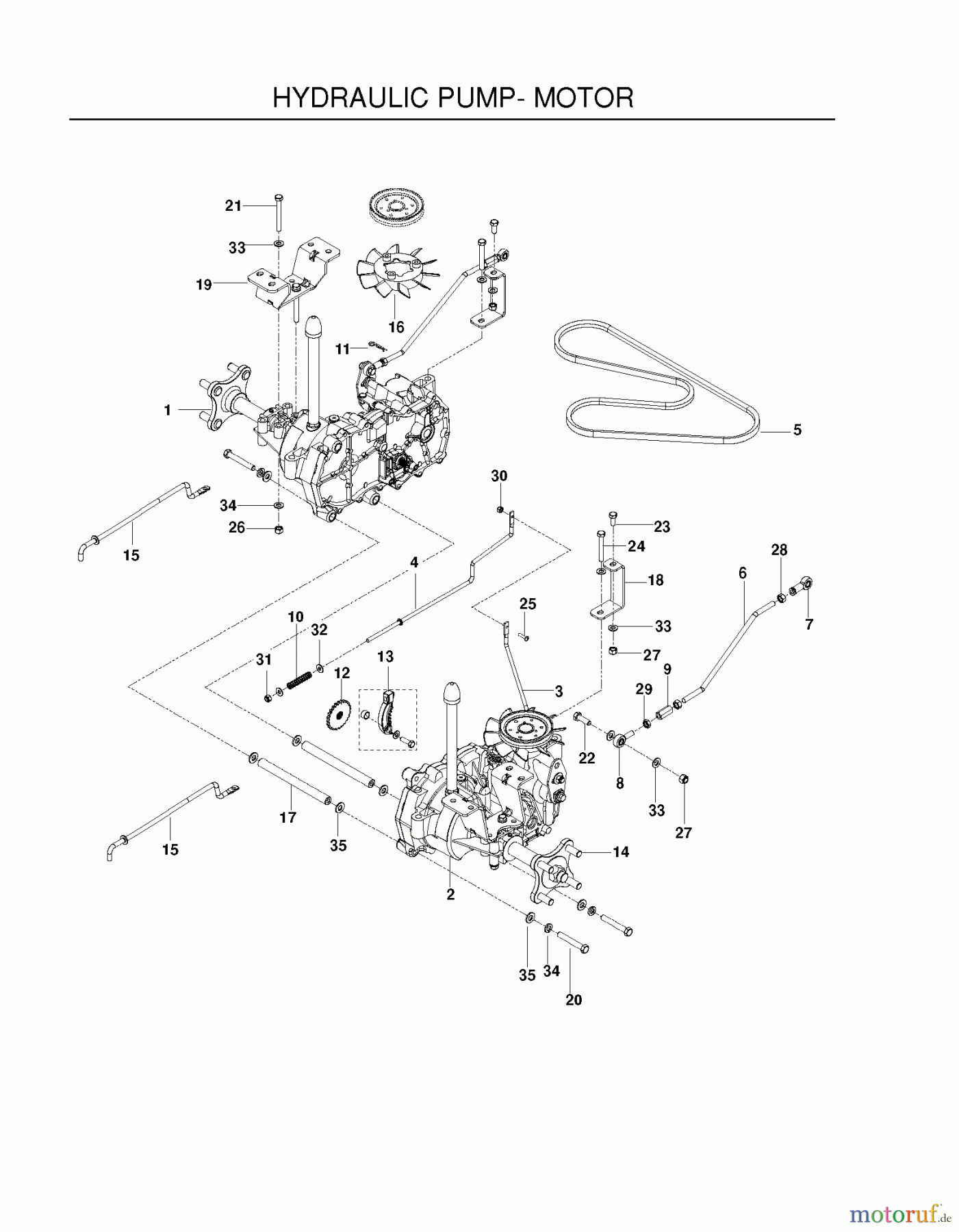  Poulan / Weed Eater Nullwendekreismäher, Zeroturn 461ZX (966681801) - Poulan Pro 46