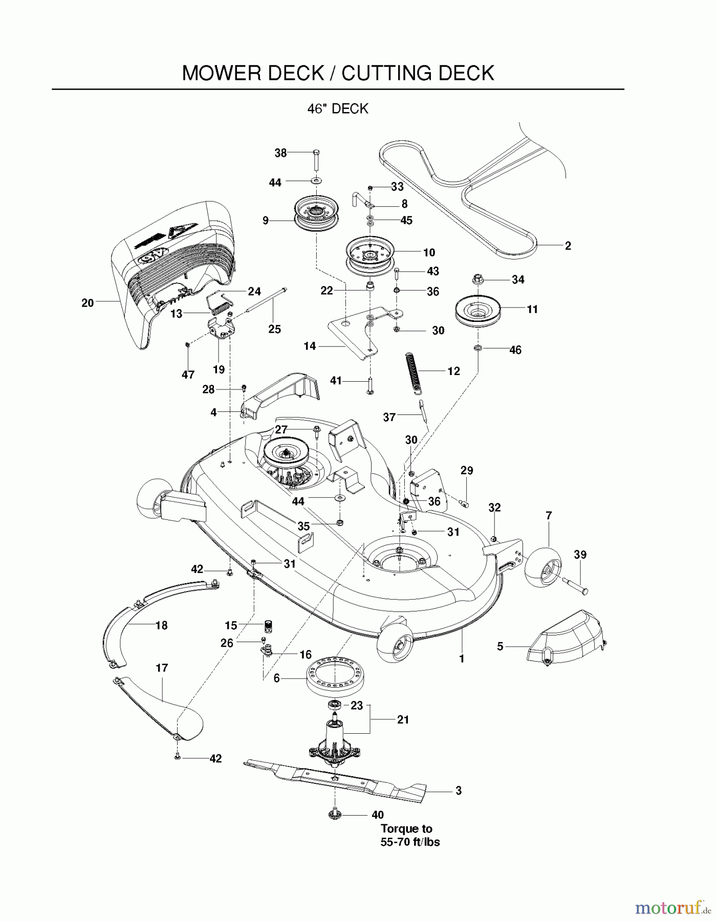 Poulan / Weed Eater Nullwendekreismäher, Zeroturn 461ZX (966681801) - Poulan Pro 46