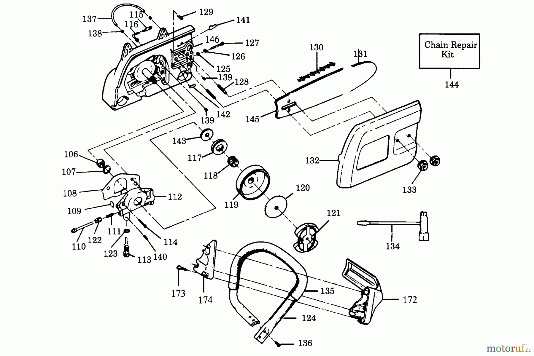  Poulan / Weed Eater Motorsägen 3100 - Poulan Chainsaw POWER UNIT