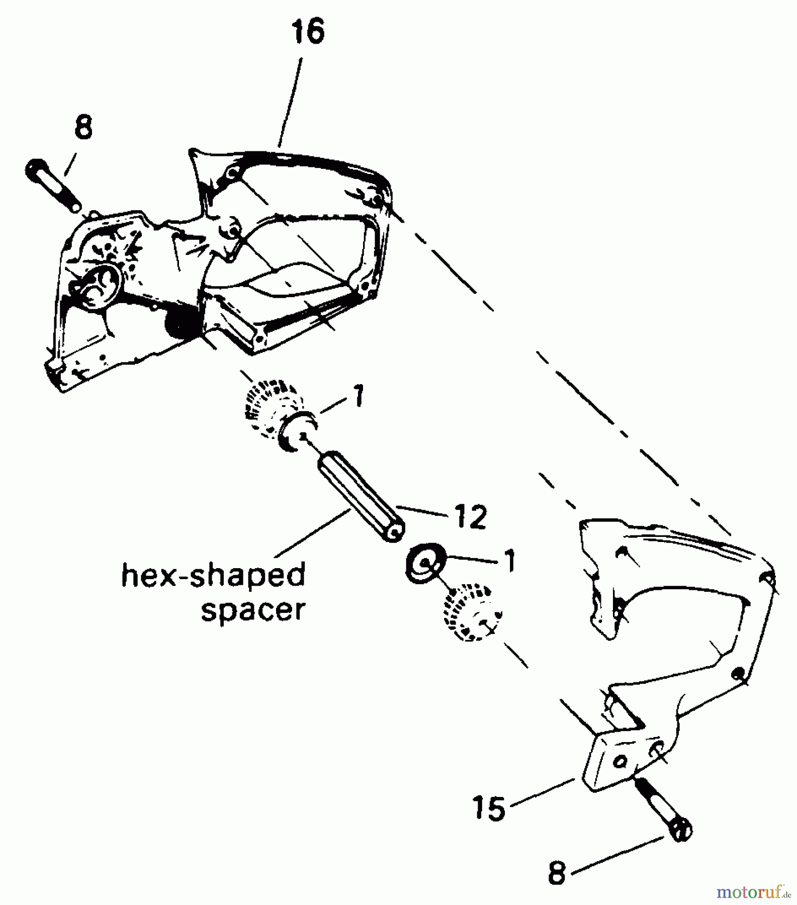  Poulan / Weed Eater Motorsägen 3700 - Poulan Chainsaw Rear Handle Isolator System (New Style)