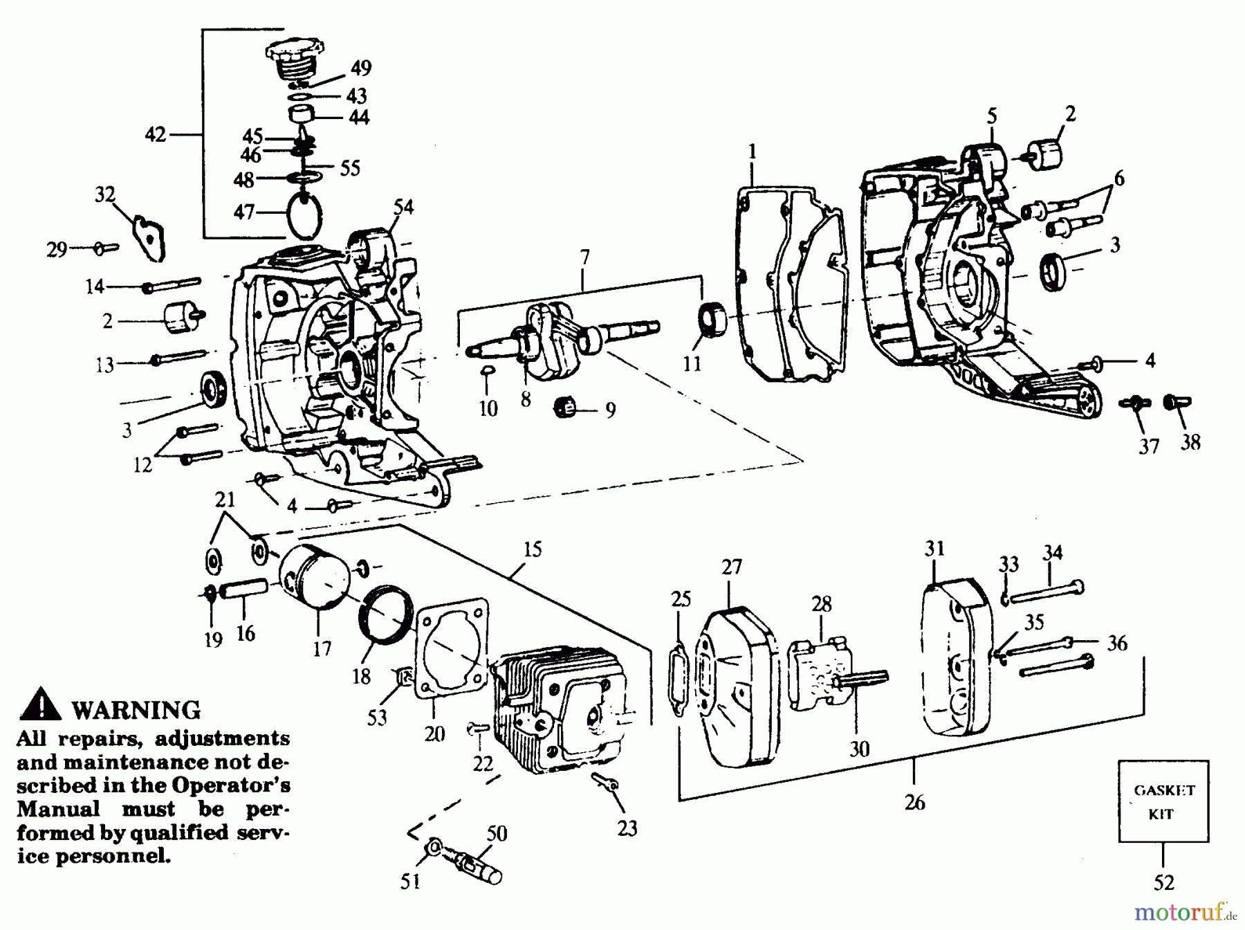  Poulan / Weed Eater Motorsägen KS614 - Poulan Pro Chainsaw POWER UNIT