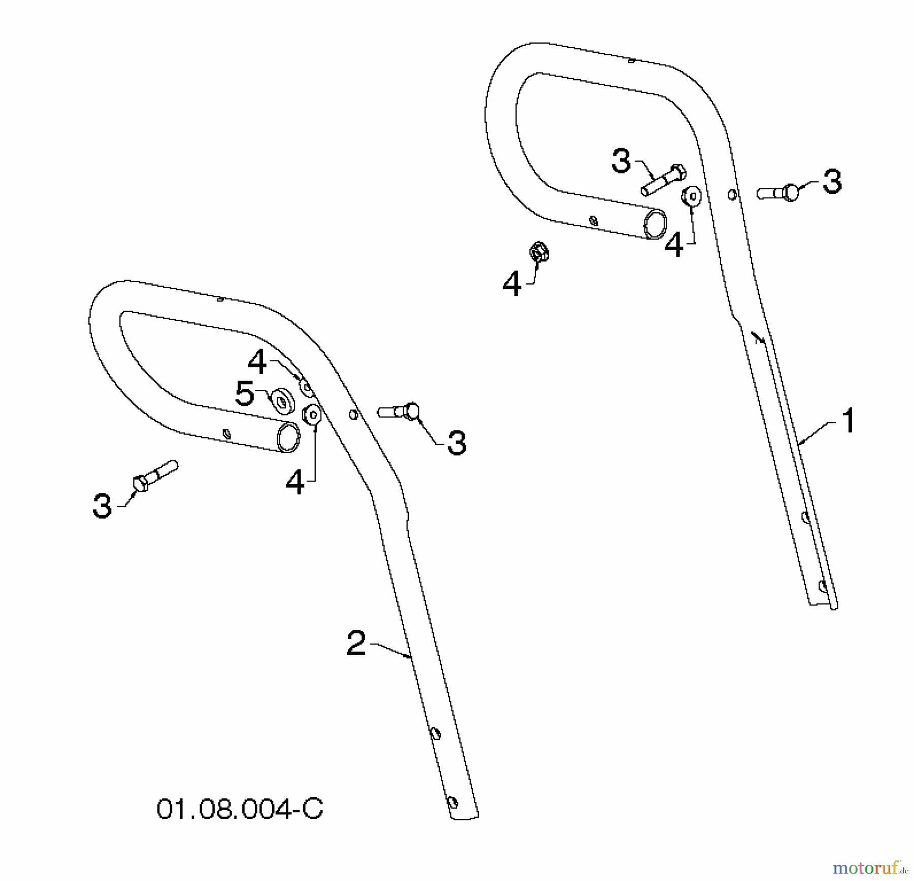  Poulan / Weed Eater Schneefräsen PR18530ES (96198004902) - Poulan Pro Snow Thrower (2012-07) HANDLE CONTROLS #6