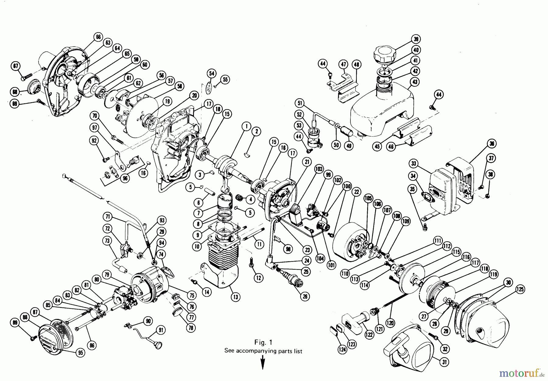  Poulan / Weed Eater Motorsensen, Trimmer GLT900 - Poulan String Trimmer ENGINE ASSEMBLY