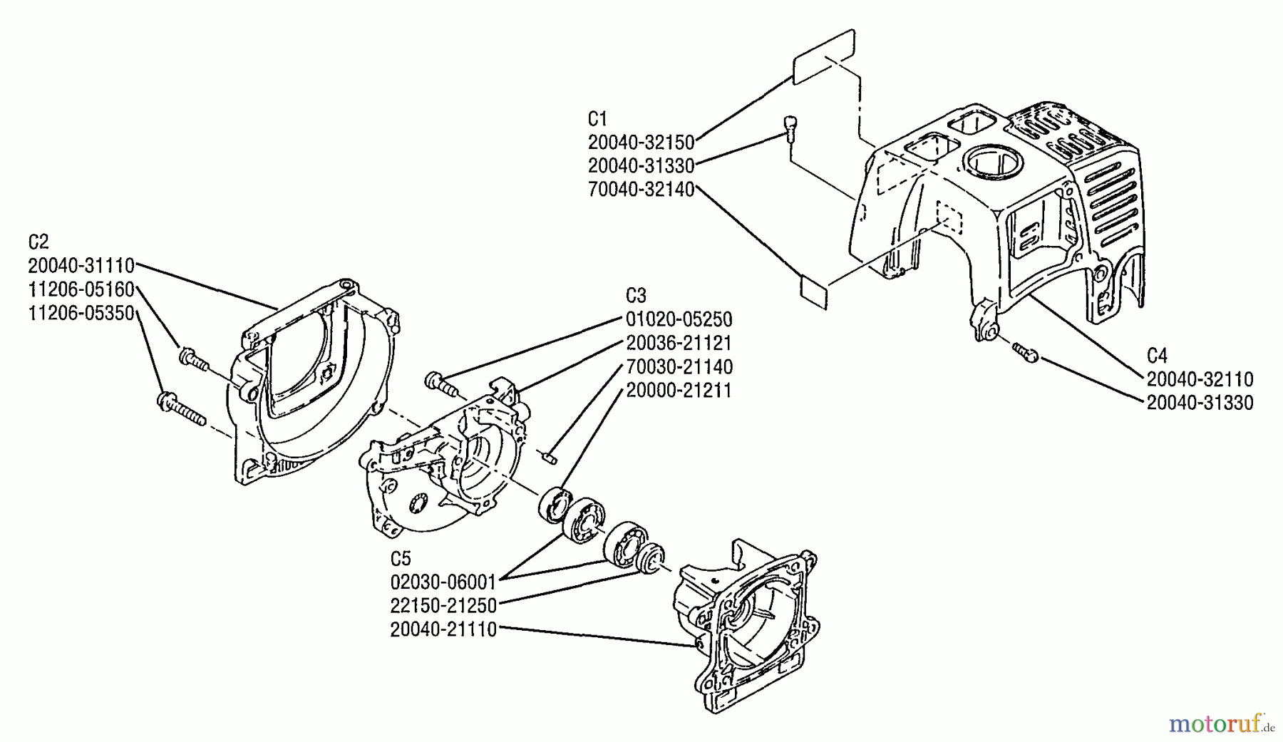 Shindaiwa Heckenscheren HT20 - Shindaiwa Hedge Trimmer, Single-Sided Crankcase