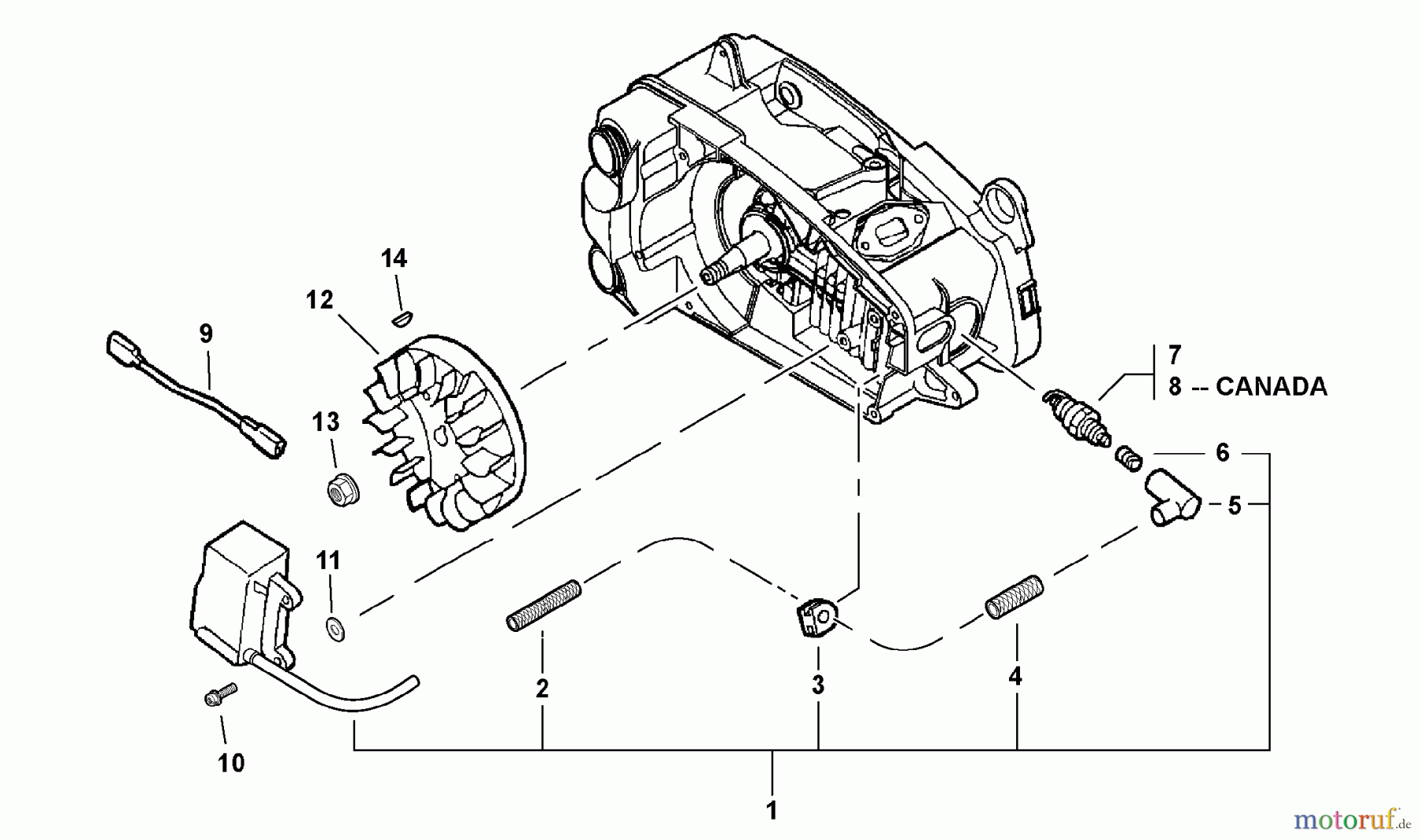  Shindaiwa Sägen, Motorsägen 326T - Shindaiwa Chainsaw Flywheel, Ignition