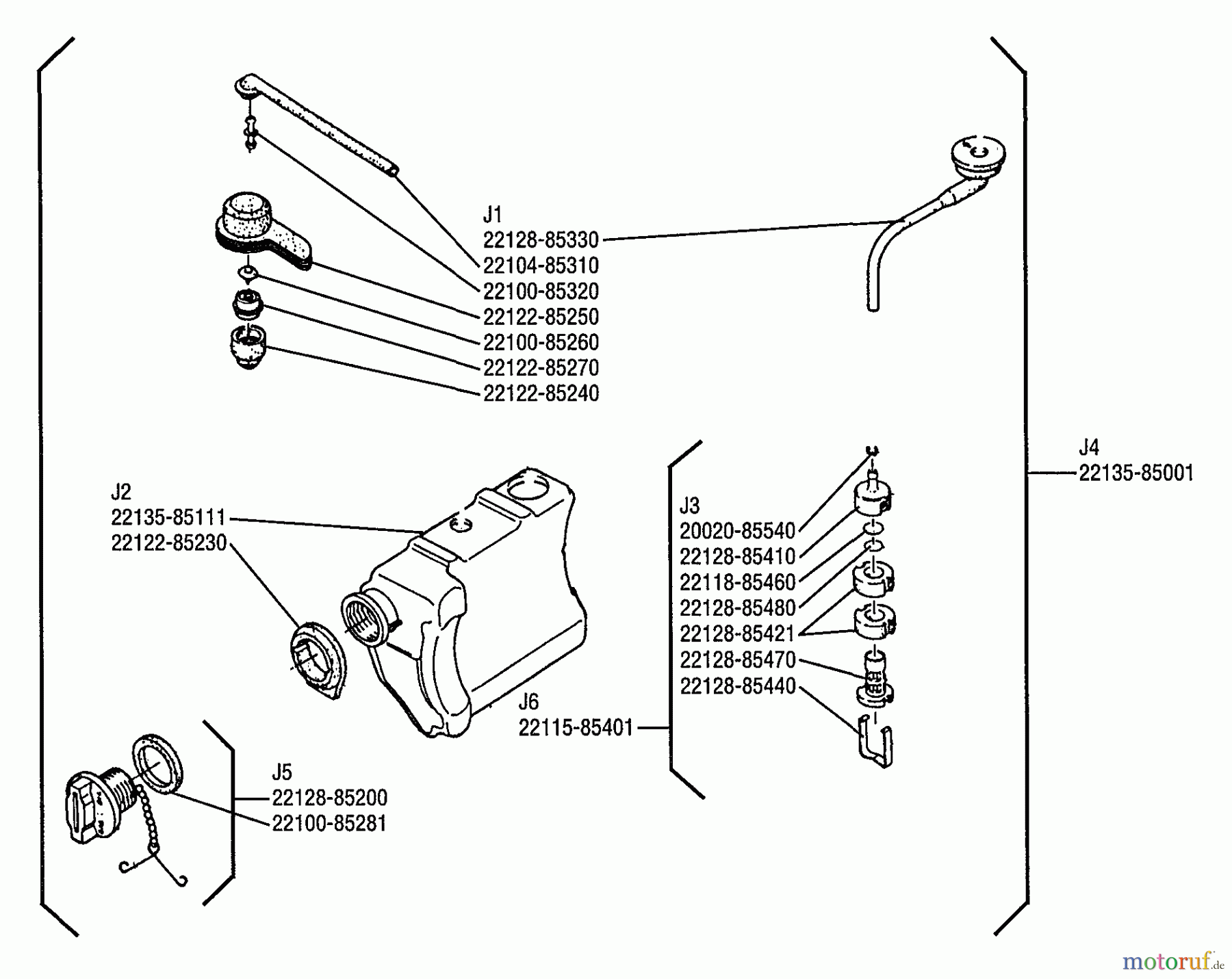  Shindaiwa Sägen, Motorsägen 451 - Shindaiwa Chainsaw Tanks