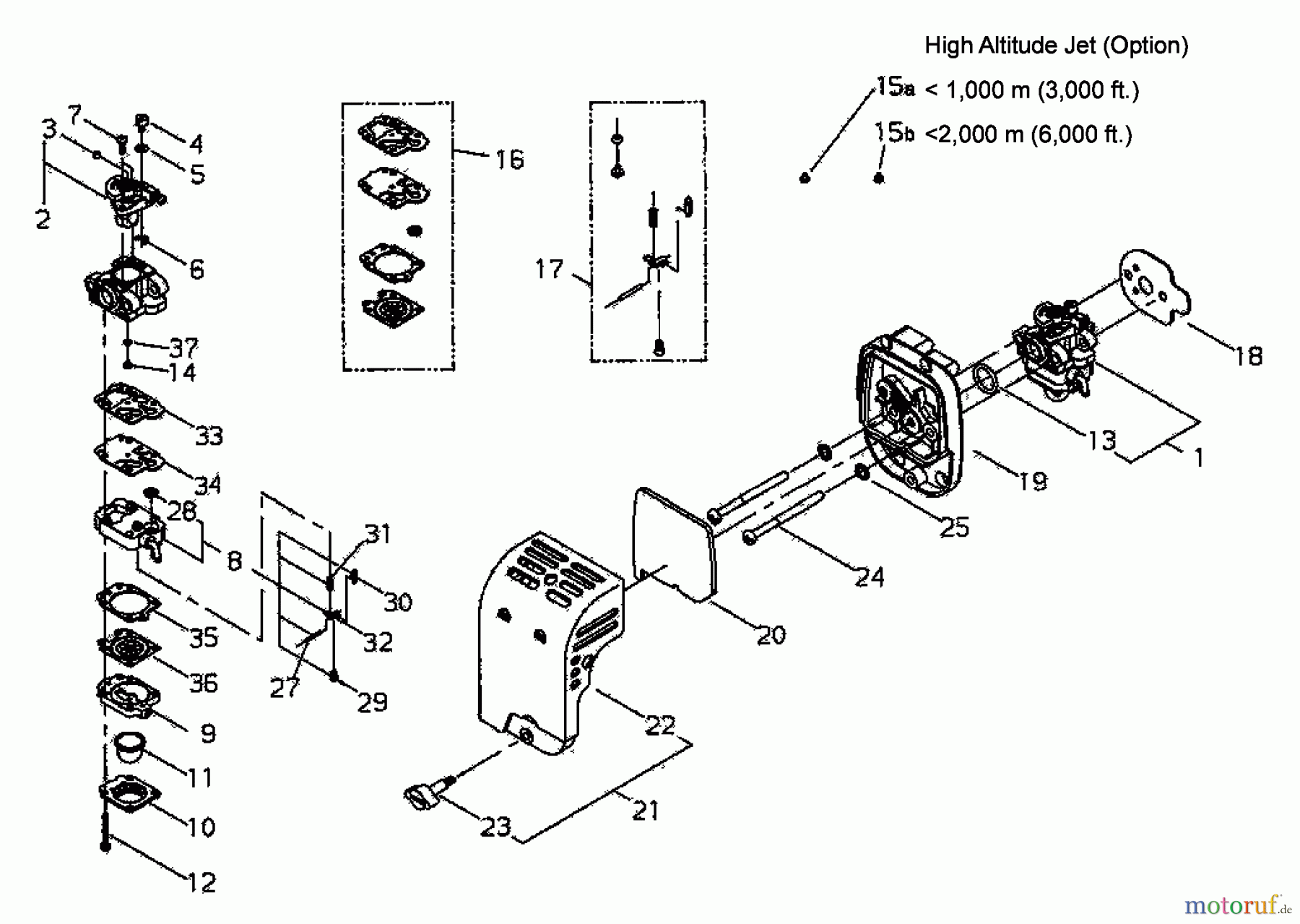  Shindaiwa Trimmer, Faden / Bürste T2510X - Shindaiwa String Trimmer Air Cleaner/Carburetor