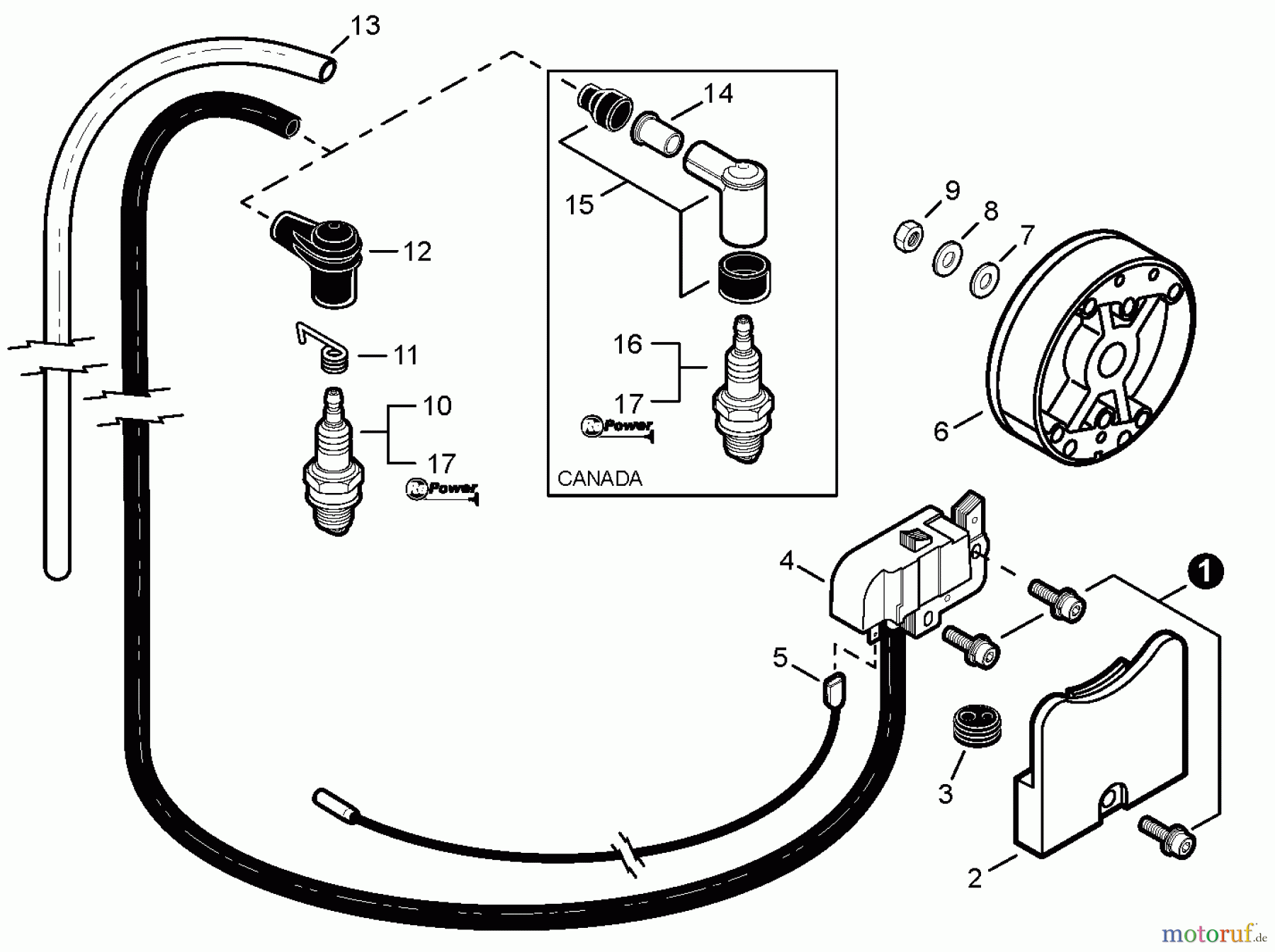  Shindaiwa Bläser / Sauger / Häcksler / Mulchgeräte EB633RT - Shindaiwa Back Pack Blower, Ignition, Flywheel