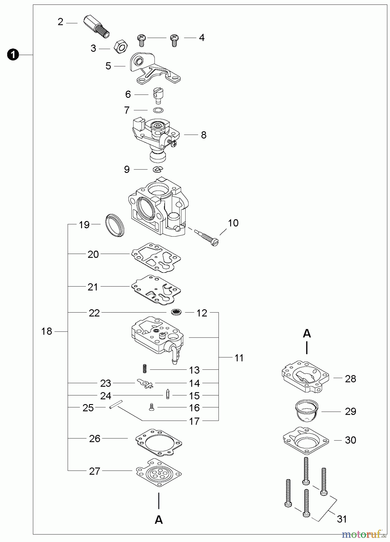  Shindaiwa Bläser / Sauger / Häcksler / Mulchgeräte EB802 - Shindaiwa Back Pack Blower, Carburetor