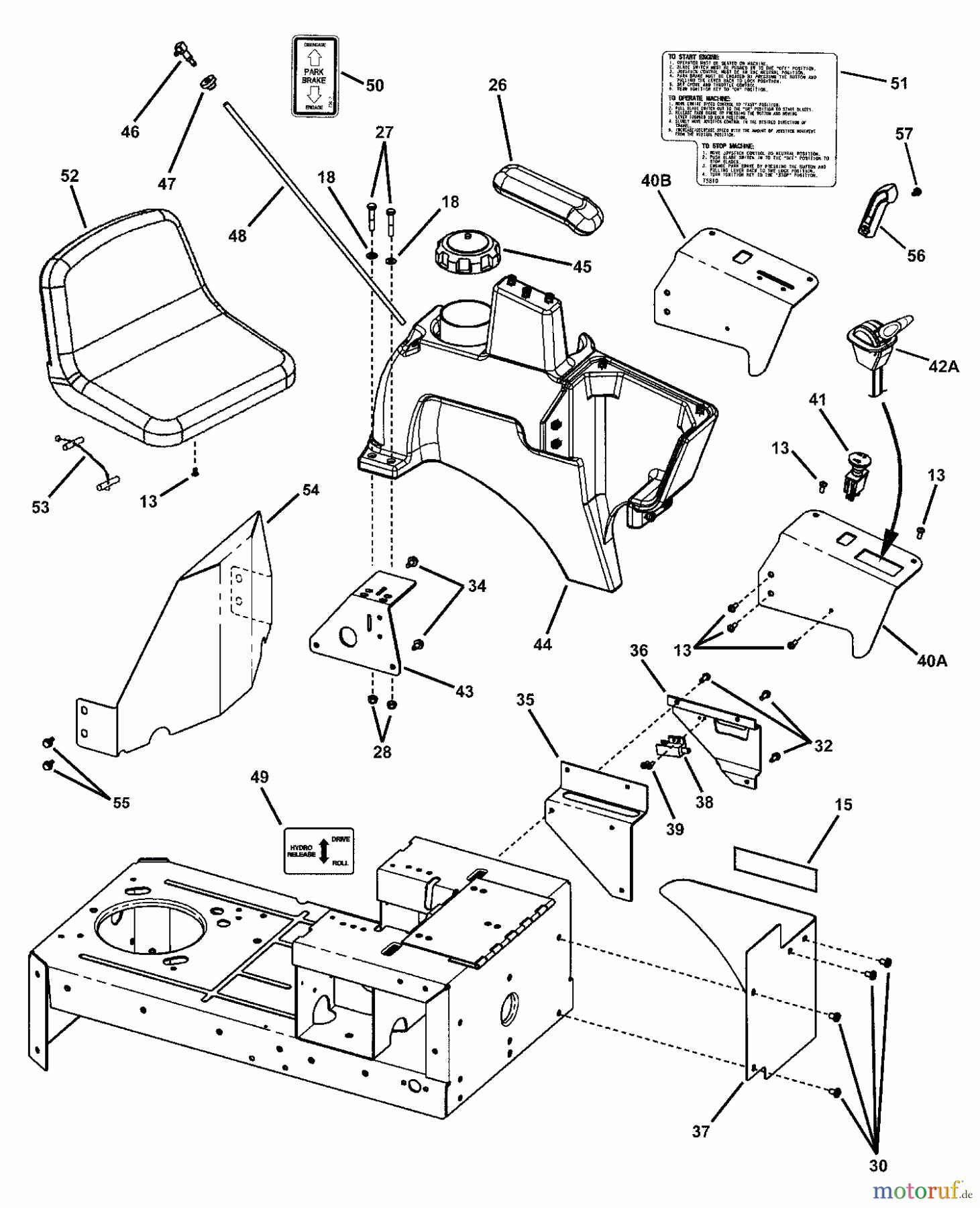  Snapper Nullwendekreismäher, Zero-Turn YZ18336BVE (85693) - Snapper 33