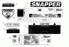 Snapper PL71251KV - Wide-Area Walk-Behind Mower, 12.5 HP, Gear Drive, Loop Handle, Series 1 Ersatzteile Decals