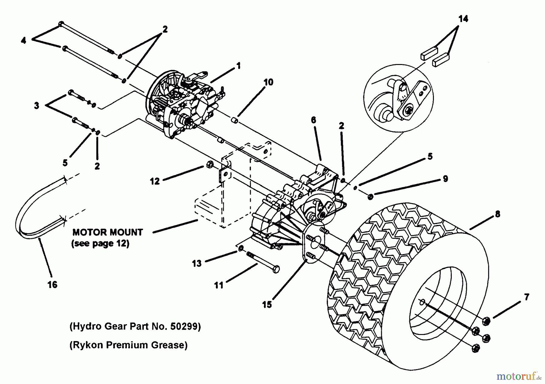  Snapper Nullwendekreismäher, Zero-Turn Z1803K (80463) - Snapper 18 HP Zero-Turn Mower, Hydro Drive, ZTR Series 3 Hydrostat/Gearbox Assembly