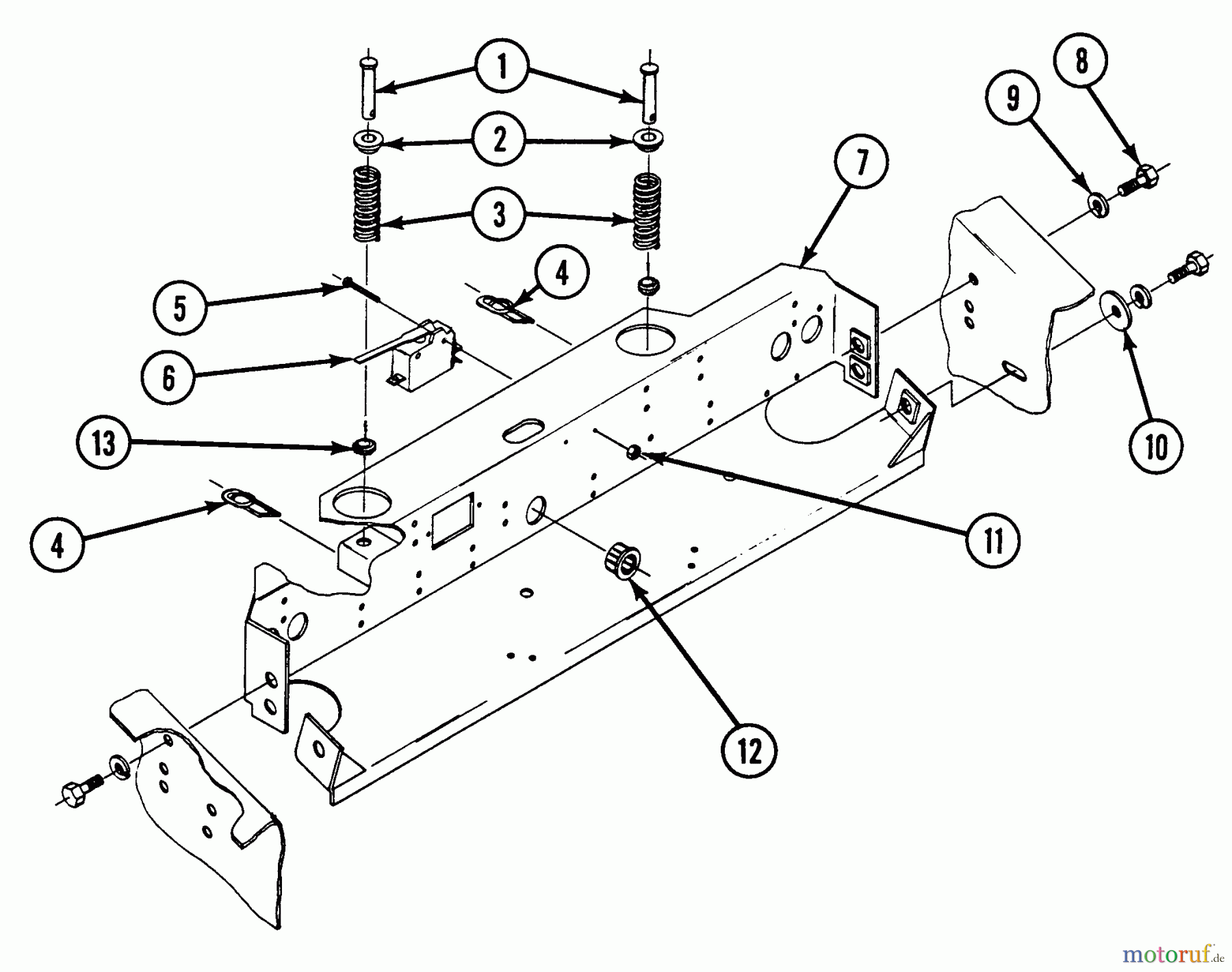  Snapper Nullwendekreismäher, Zero-Turn Z180T (82119) - Snapper 18 HP Zero-Turn Mower, Chain Drive, ZTR Series 0 Seat Stop Bracket