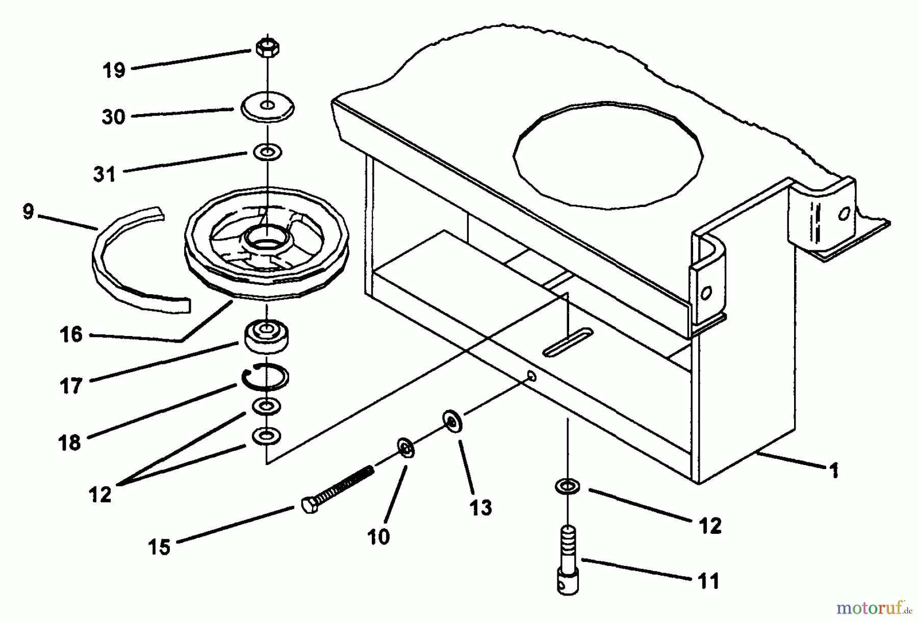  Snapper Nullwendekreismäher, Zero-Turn Z1404K (80722) - Snapper 14 HP Zero-Turn Mower, Hydro Drive, ZTR Series 4 Motor Mount Assembly (Part 1)