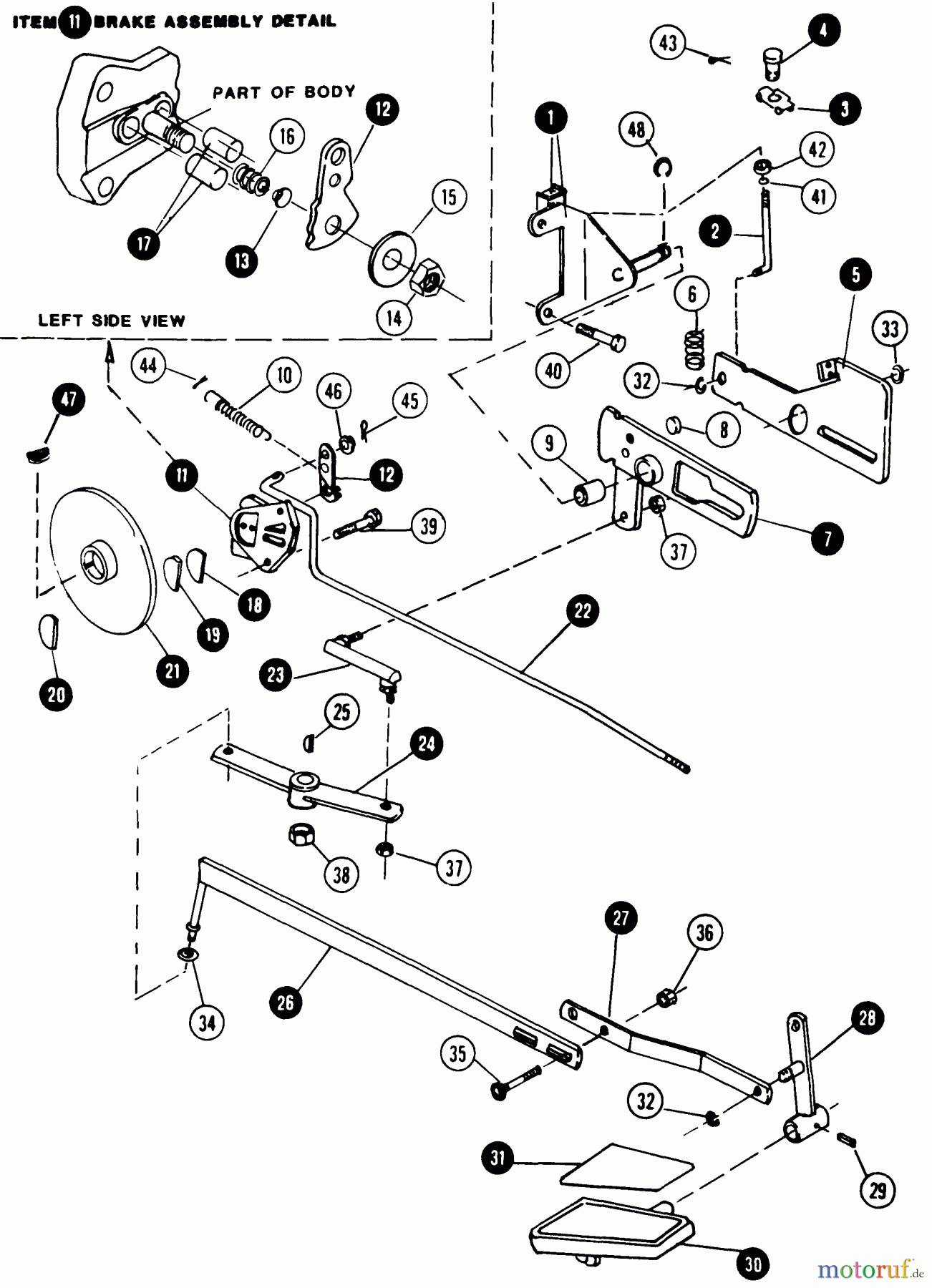  Snapper Rasen- und Gartentraktoren 1855 (80828) - Snapper 18 HP Garden Tractor, Twin Cylinder Hydro Drive, MF Series Transmission & Brake Controls