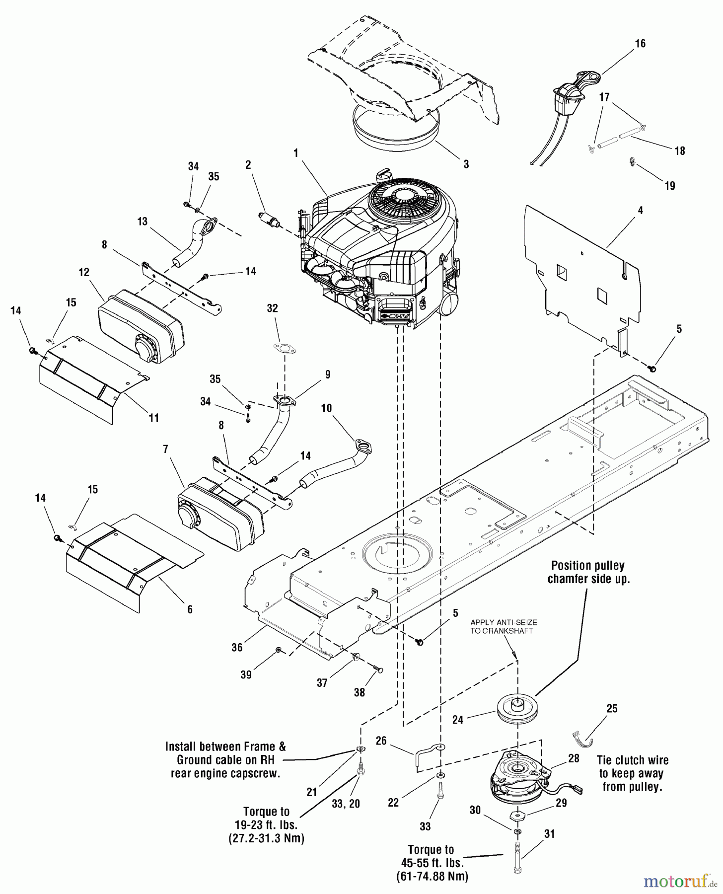  Snapper Rasen- und Gartentraktoren ELT18538 (2690796) - Snapper Engine Group - 18HP, 19.5HP, 20HP & 22HP Briggs & Stratton