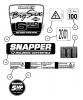 Snapper NP216012 - 21" Walk-Behind Mower, 6 HP, Steel Deck, Series 12 Ersatzteile Decals (Part 2)