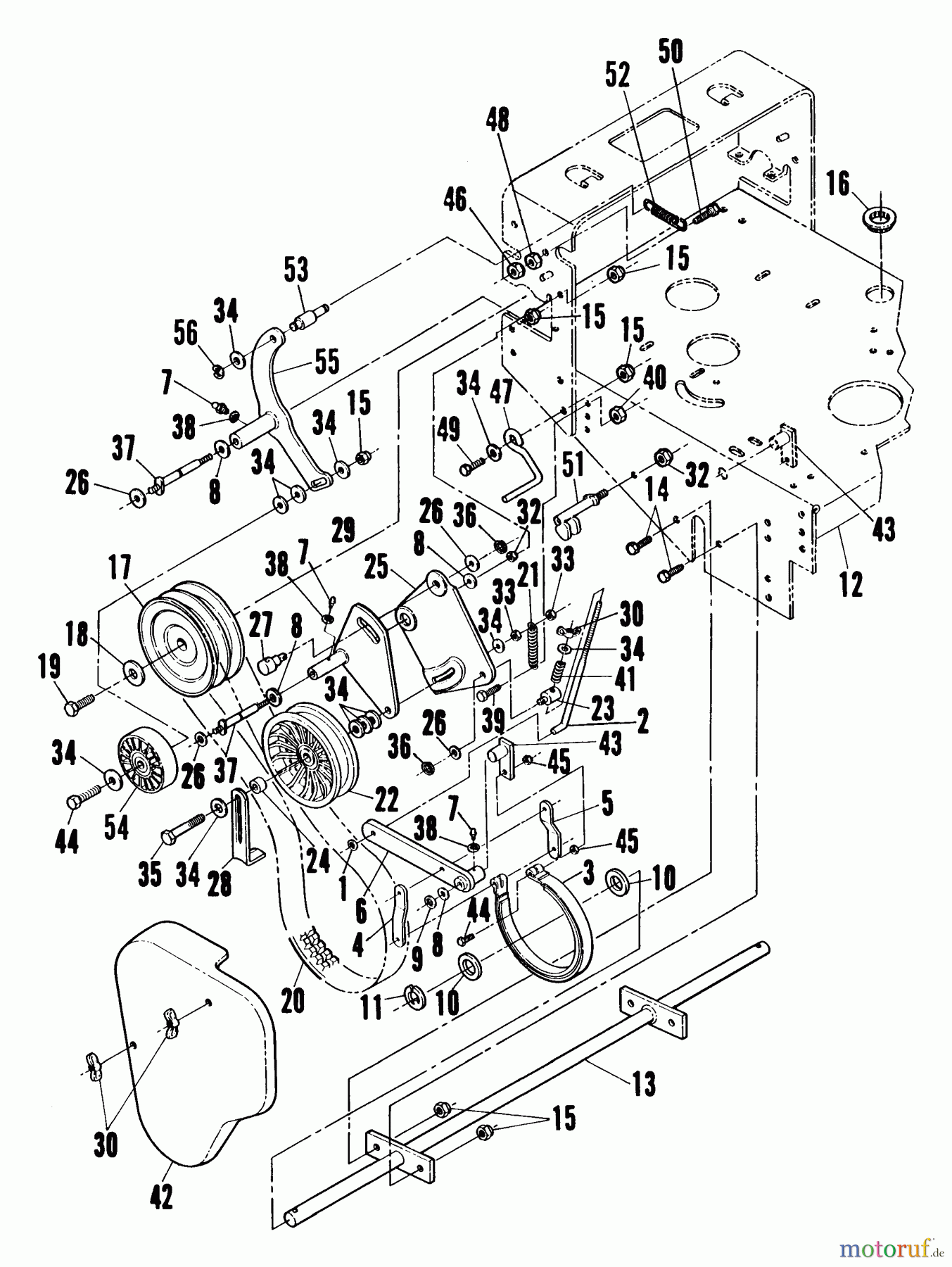  Snapper Rasenmäher für Großflächen PPU140KO - Snapper Wide-Area Walk-Behind Mower, 14 HP, Mid-Size Gear Drive, Series 0 Rear Deck, Brake, Traction & Reverse Arm Assemblies - 36, 48, 52 And 61