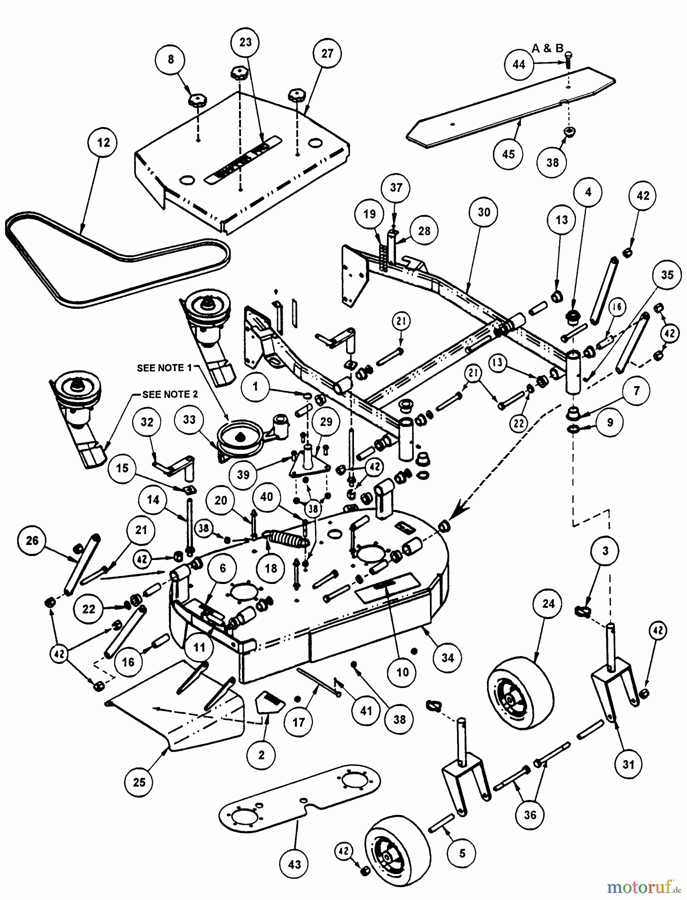  Snapper Rasenmäher für Großflächen SPL140KH - Snapper Wide-Area Walk-Behind Mower, 14 HP, Gear Drive, Loop Handle, Series 0 Mower Deck Assembly - Adjustable Height (36